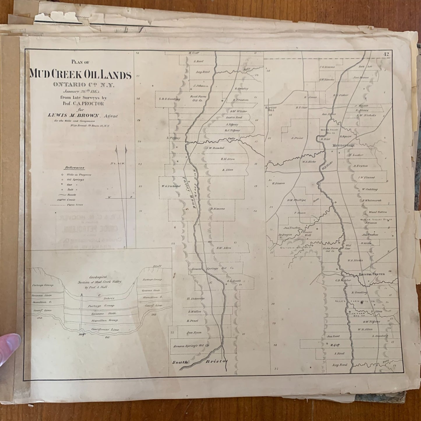 1865 Beers Atlas of the Oil Regions Pennsylvania - Incomplete - Maps Petroleum