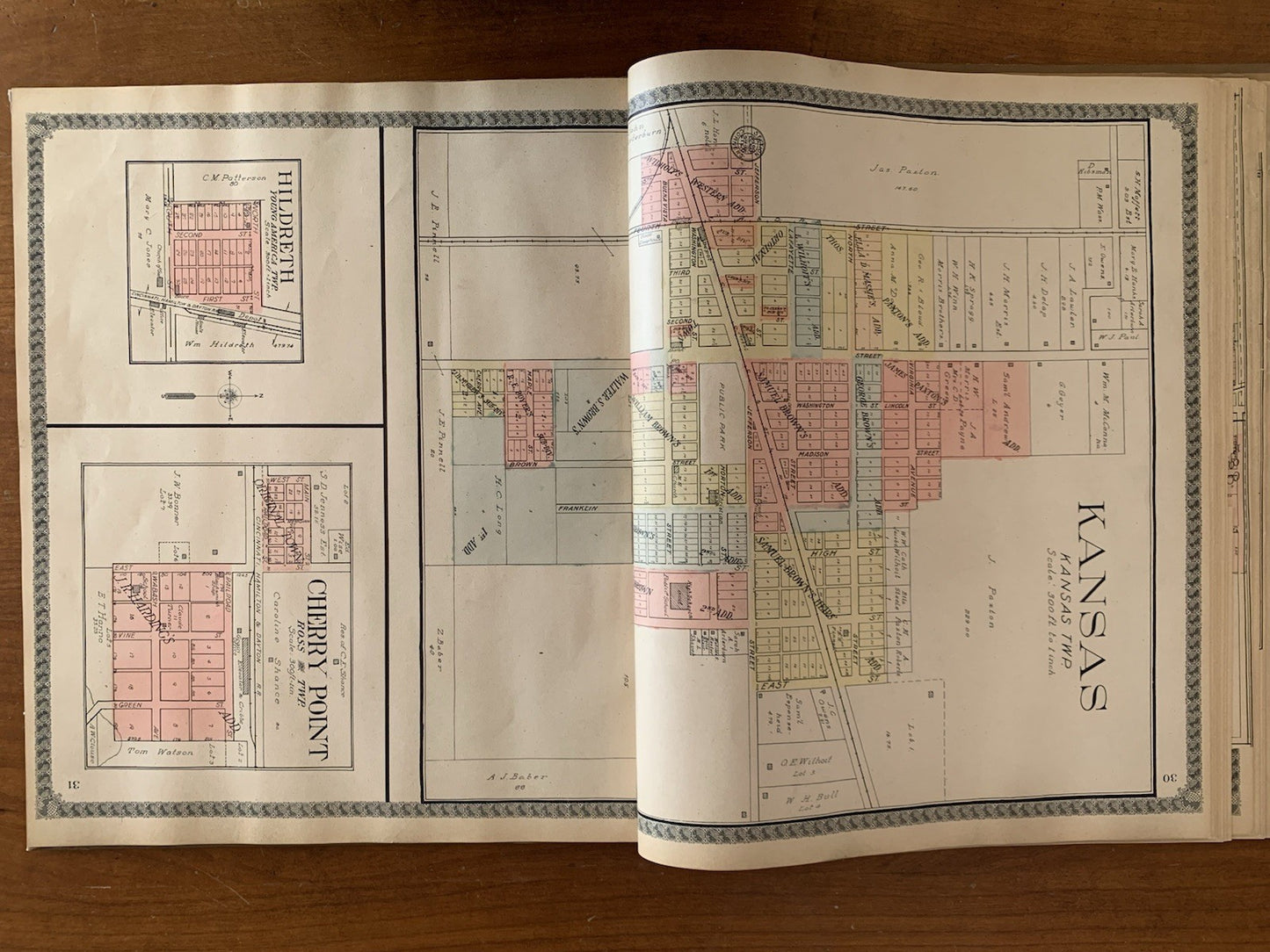 1910 Standard Atlas of Edgar County Illinois Maps Plat Book Directory VERY GOOD