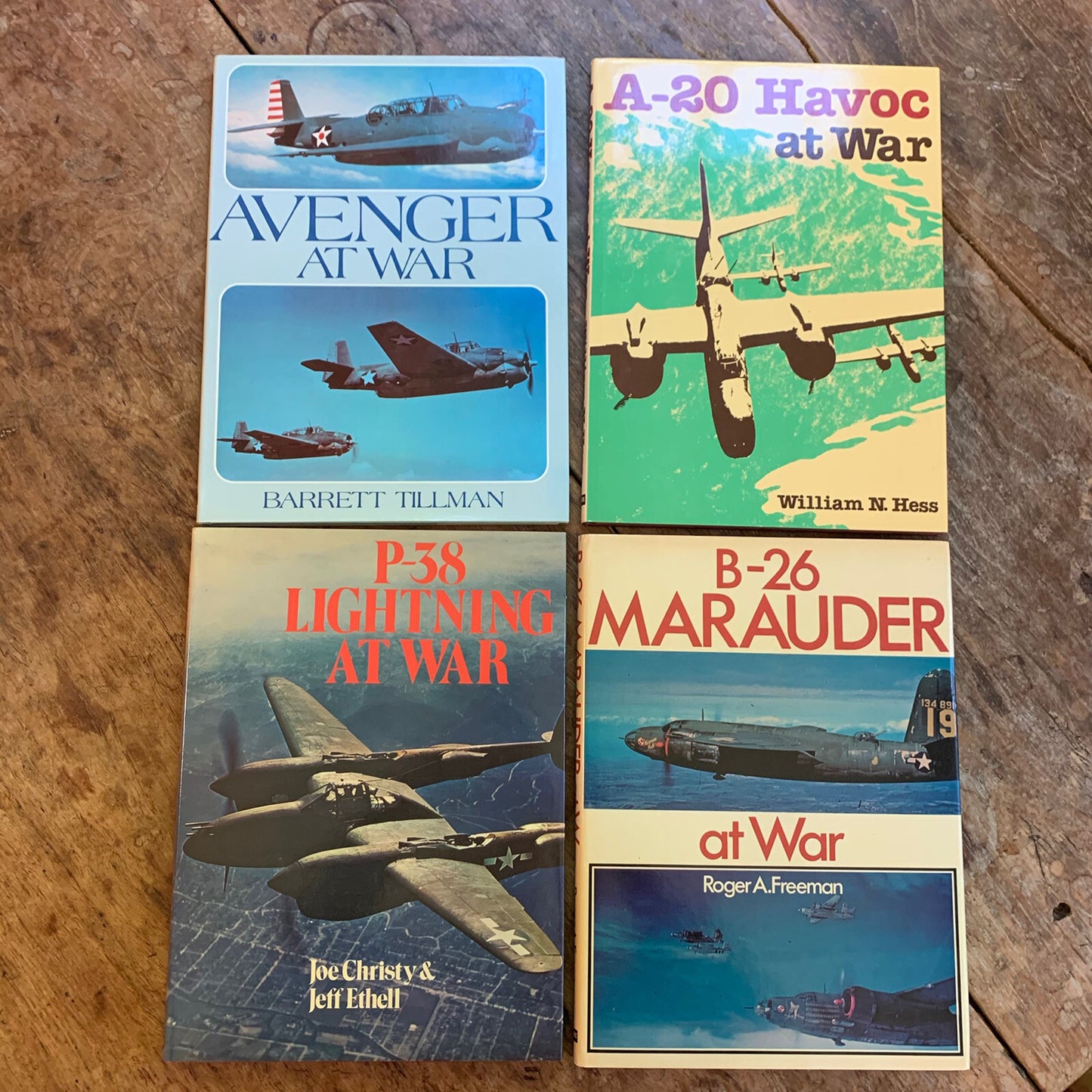 10 x Scribner at war - Avenger A-20; B-26; P-38; Lancaster; B-17; B57; Focke