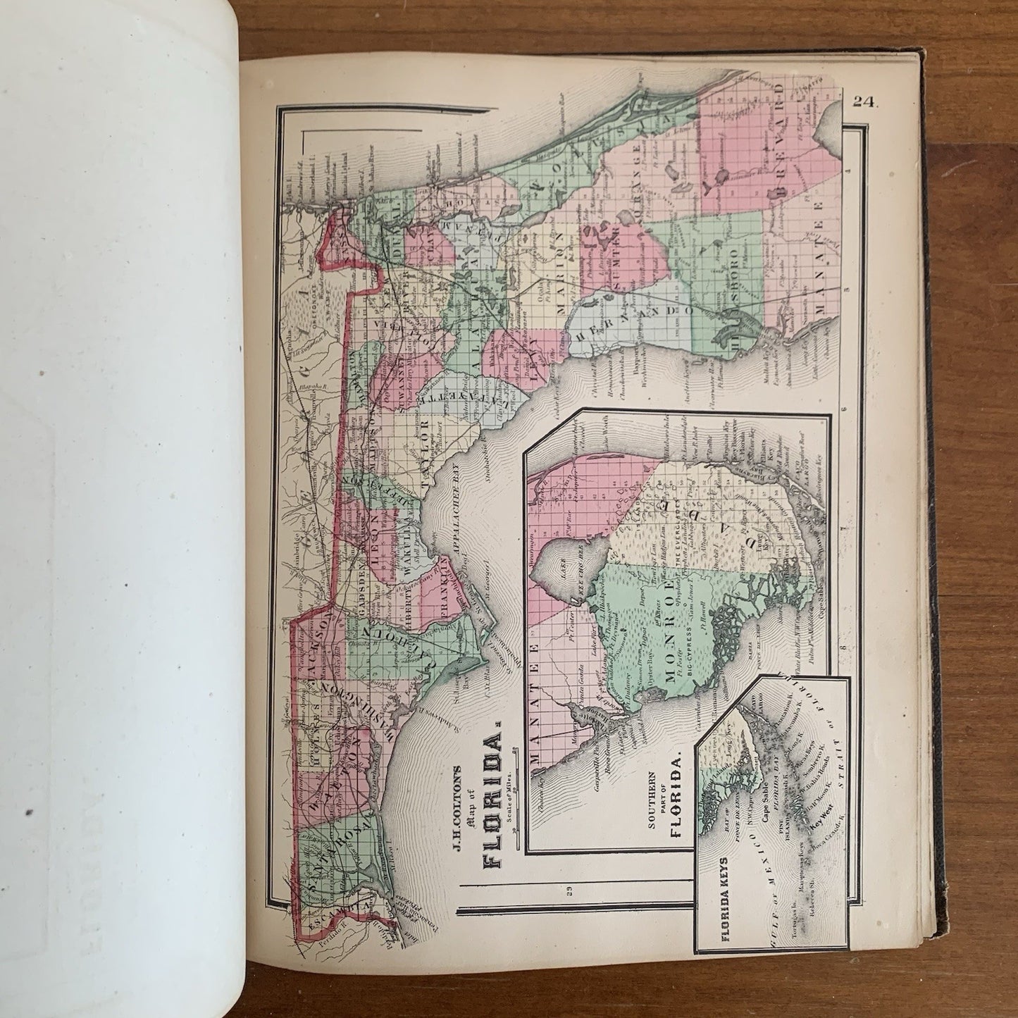1865 Coltons Quarto Atlas of the World / California Early Map of Montana