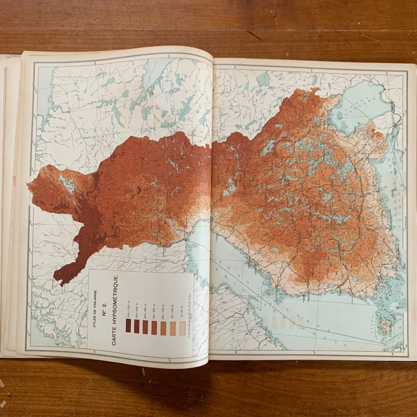 1899 Atlas de Finlande Finland National Atlas 32 Color Maps Helsingfors Tilgmann