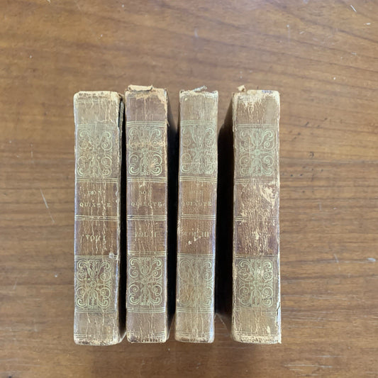 1827 - 28 The Life and Exploits of Don Quixote De La Mancha in Four Volumes VG
