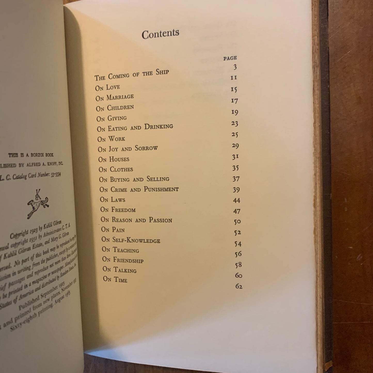 The Prophet by Kahlil Gibran Rebound Full Leather Bennett Book Studio Copy
