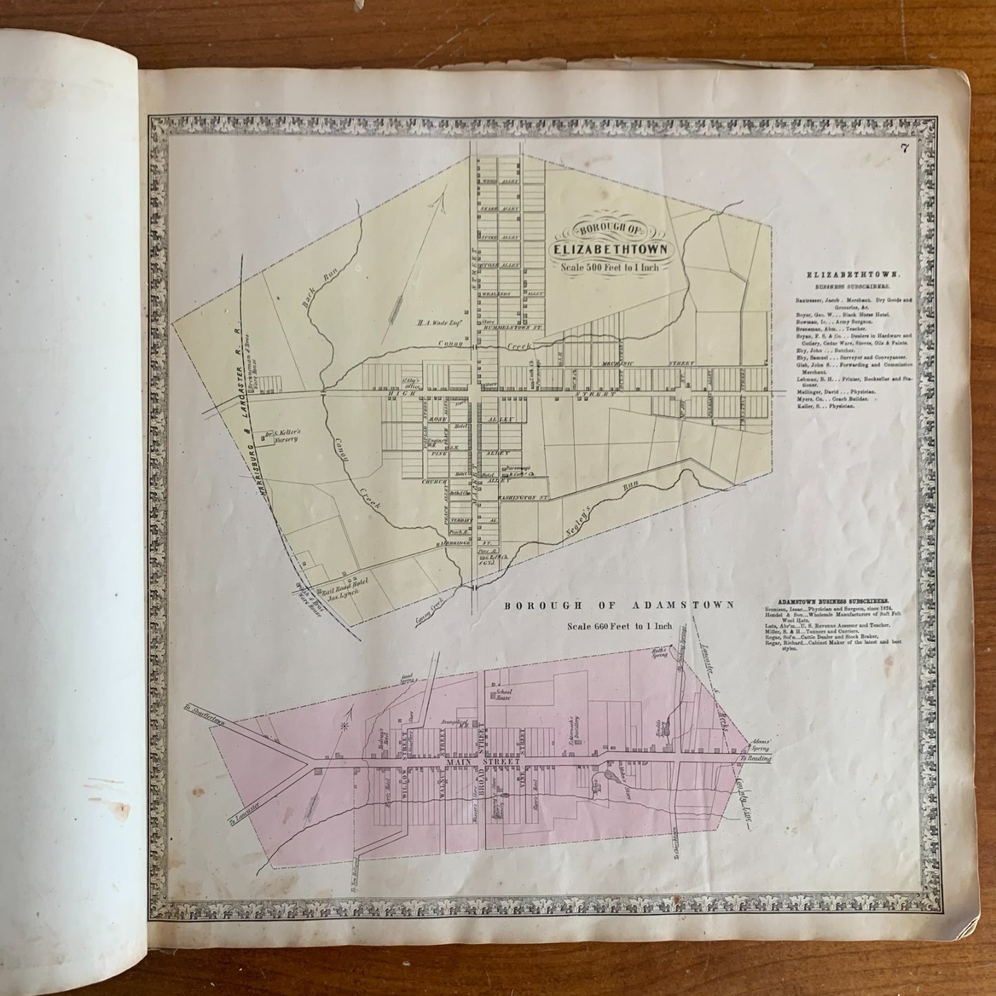 1864 Bridgens Atlas Lancaster County, Pennsylvania / Maps