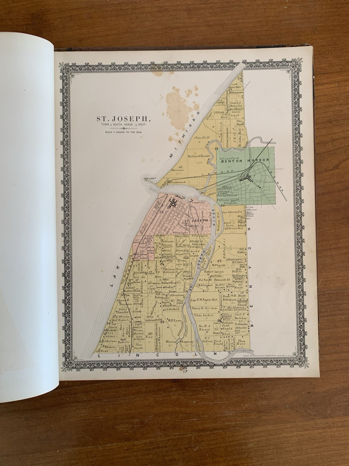 1887 Atlas of Berrien County, Michigan / Rand McNally Maps Plat Book