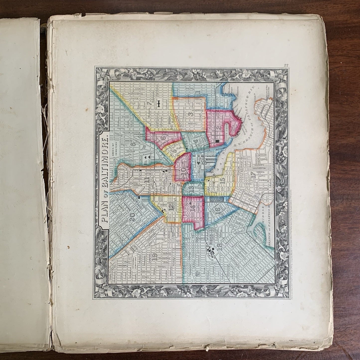 1861 Mitchells New General Atlas / Maps World United States Hand Colored VG