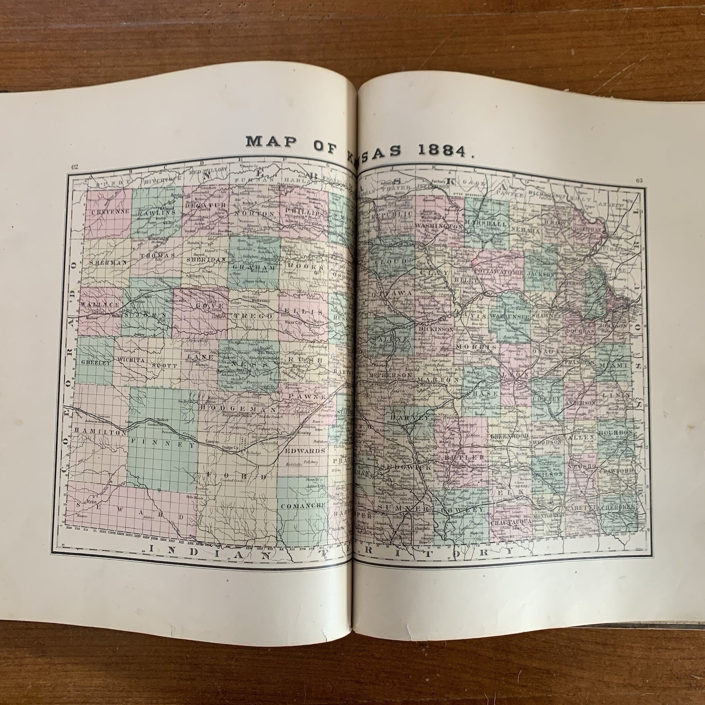 1884 Atlas of Mitchell County, Kansas / Plat Book Maps