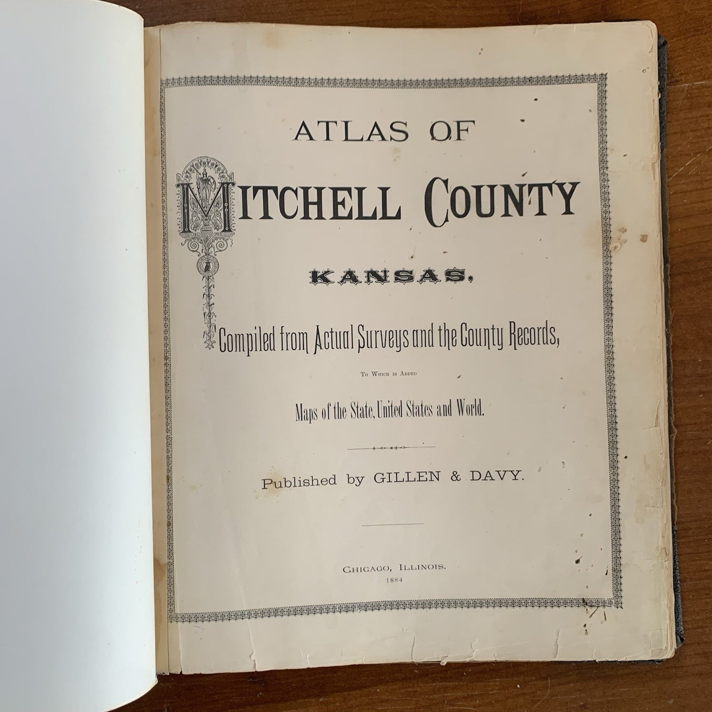 1884 Atlas of Mitchell County, Kansas / Plat Book Maps