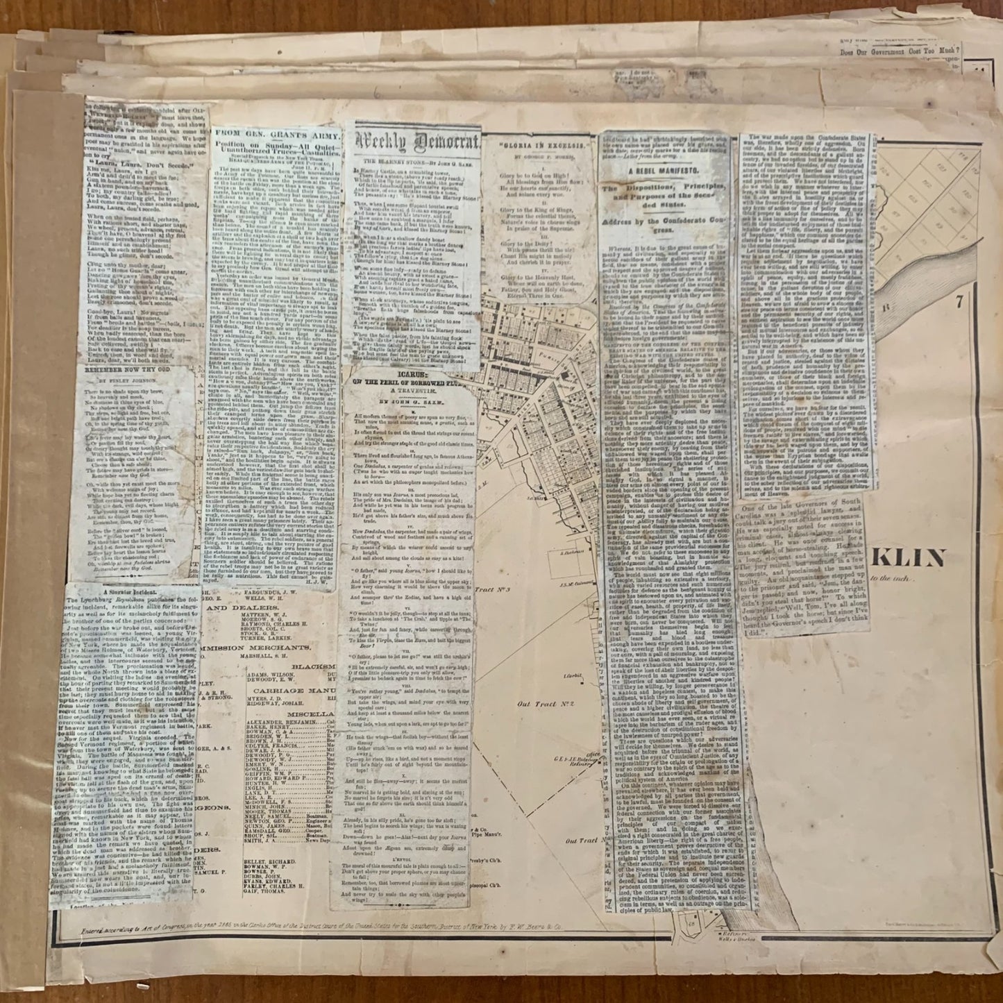 1865 Beers Atlas of the Oil Regions Pennsylvania - Incomplete - Maps Petroleum