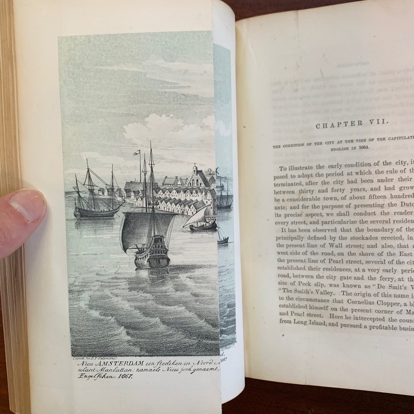 David T Valentine / History of the City of New York 1853 w/ Maps VG / Valentines