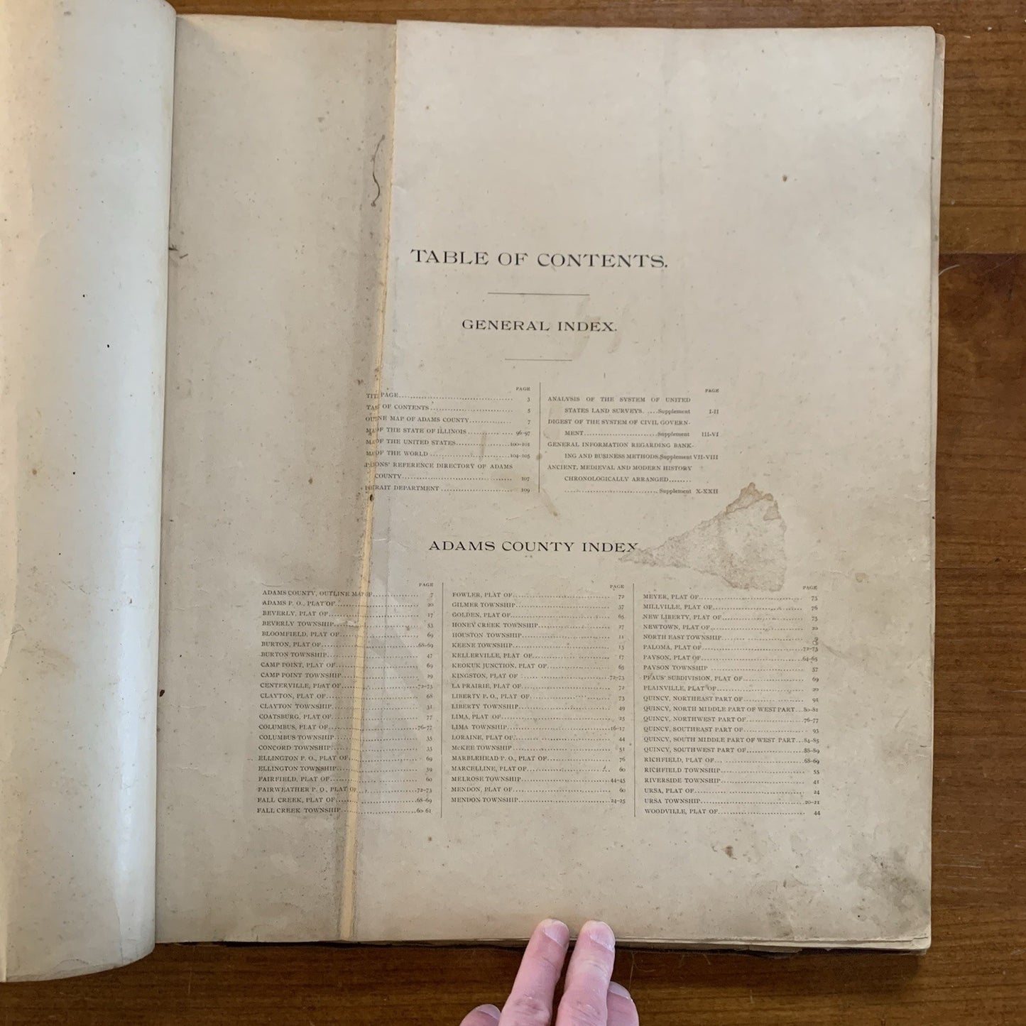 1901 Standard Atlas of Adams County Illinois / Maps