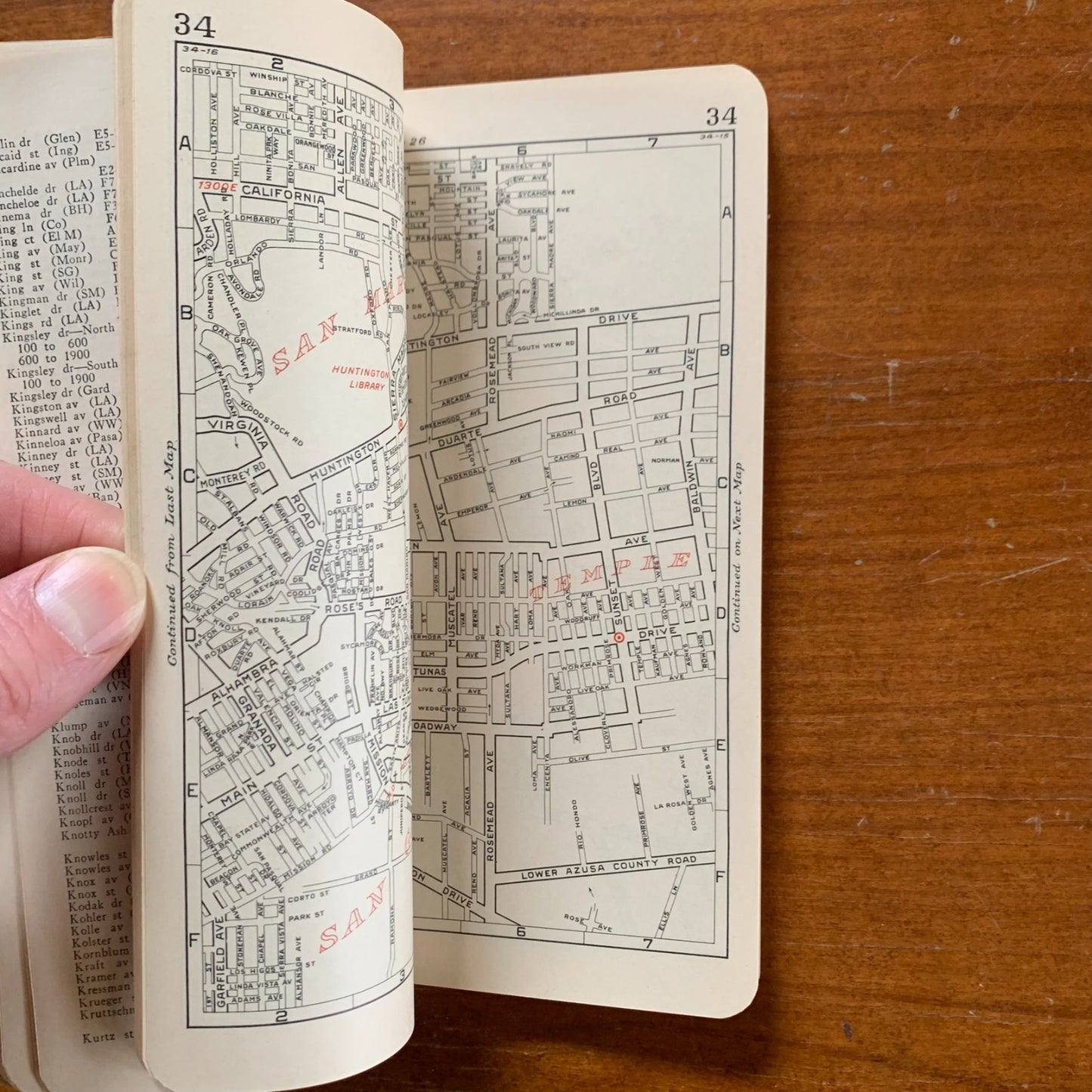 1929 Gillespie's Guide and Atlas of Los Angeles