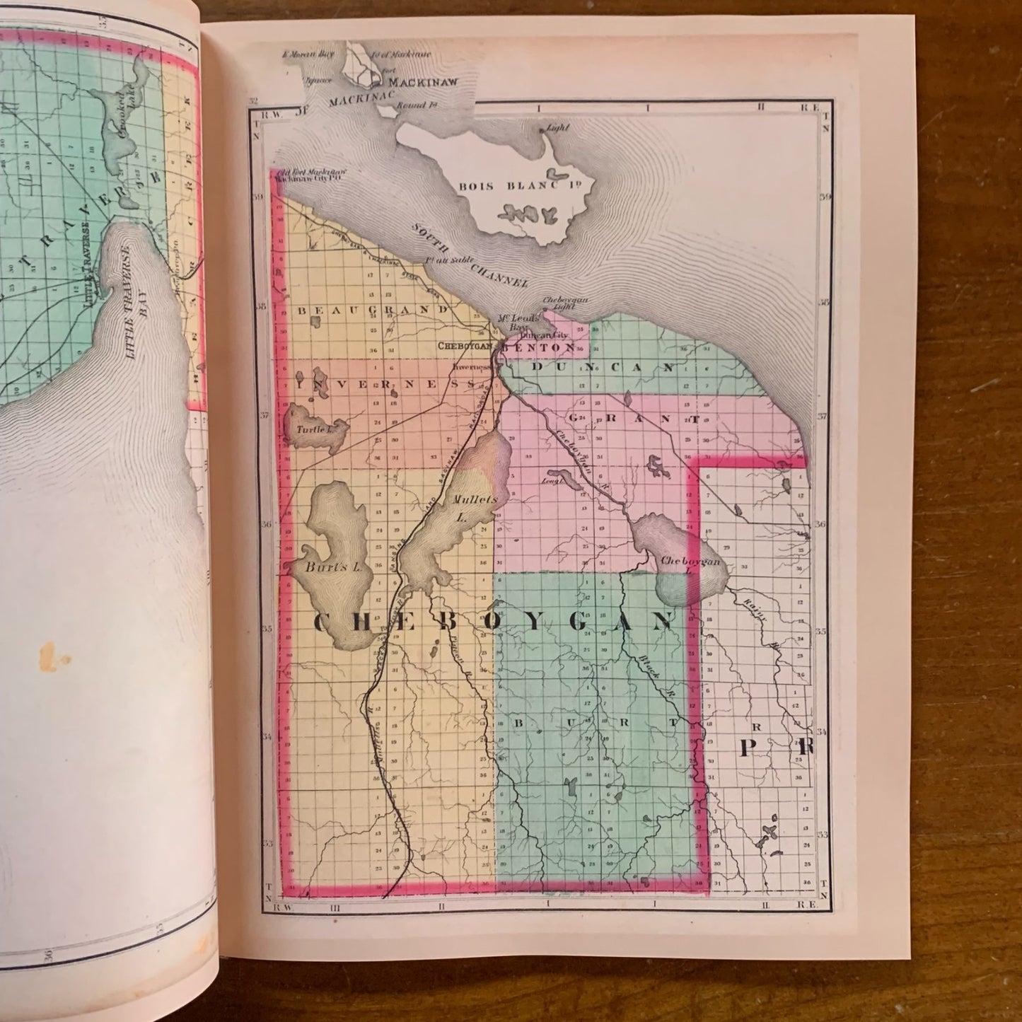 1873 Atlas of the State of Michigan / Facsimile