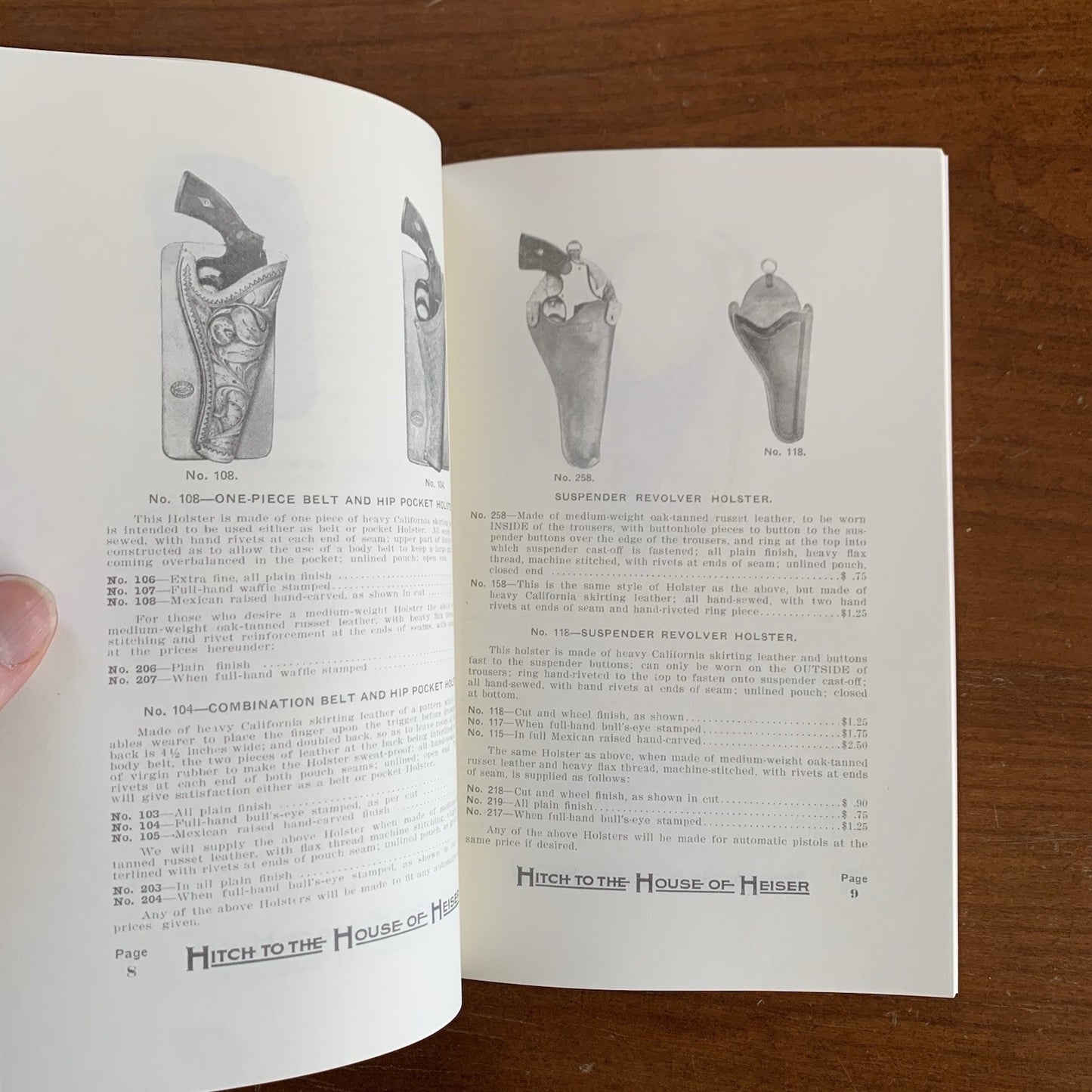 The Hermann H. Heiser Saddlery Co. Catalog No. 14 / Facsimile Reprint Saddle