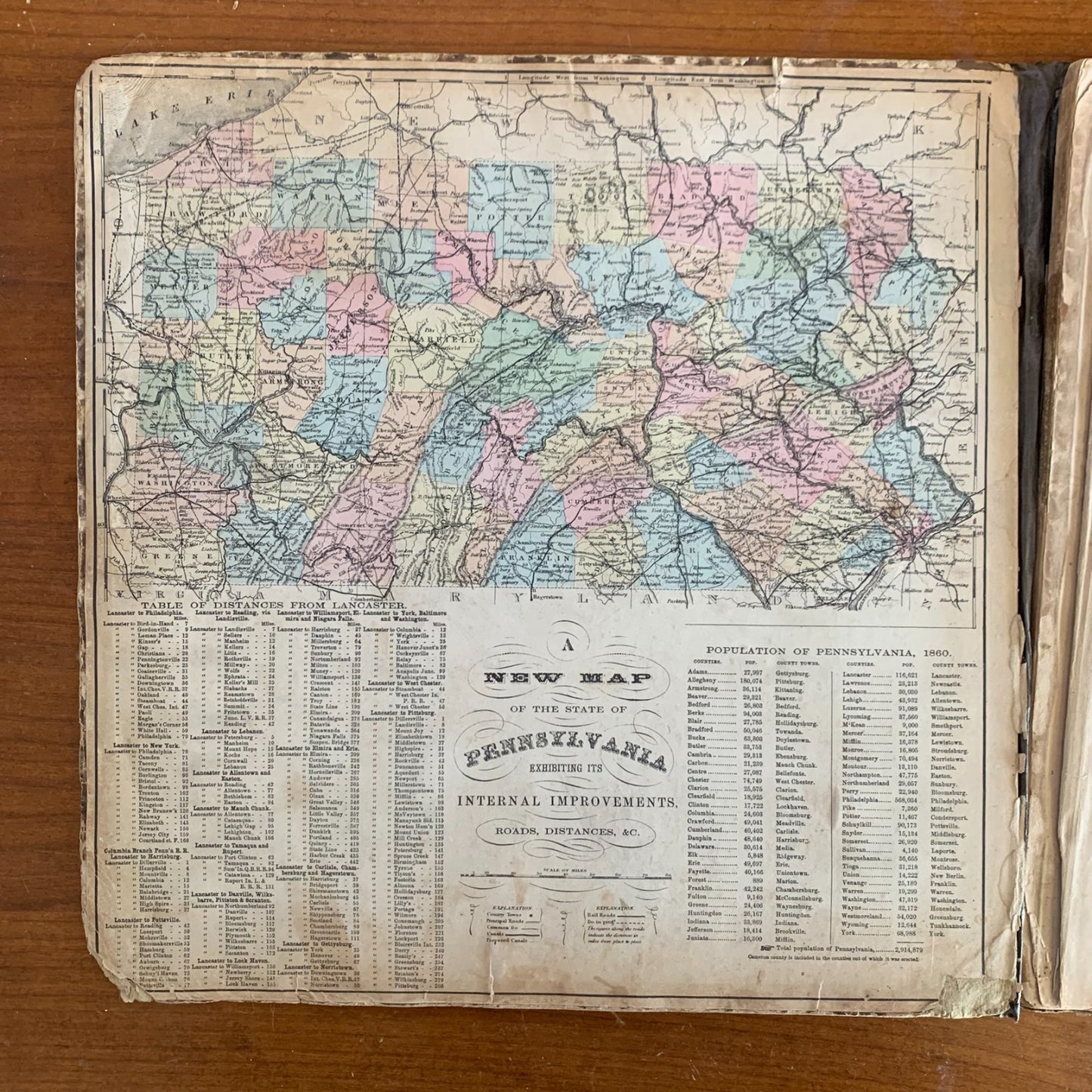 1864 Bridgens Atlas Lancaster County, Pennsylvania / Maps