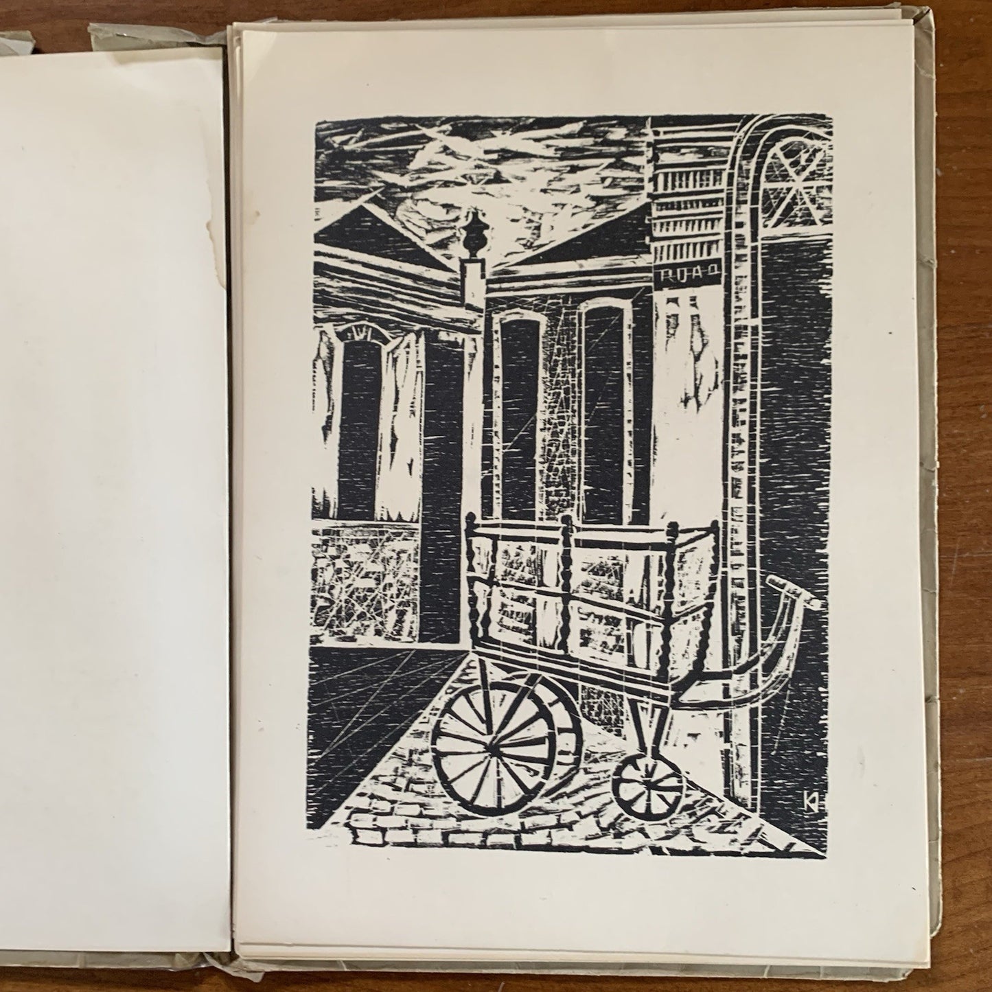 SIGNED Wood-engravings from Karl-Heinz Hansen. 1955