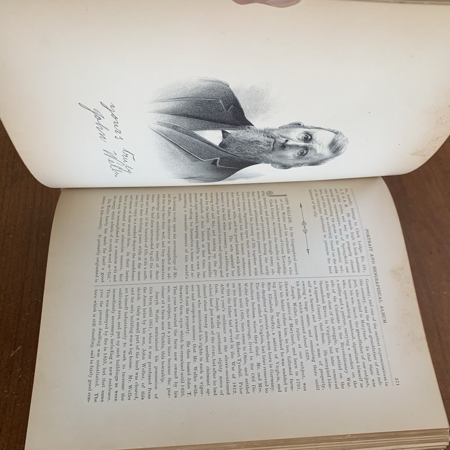 1890 Portrait and Biographical Album of Greene and Clark Counties, Ohio