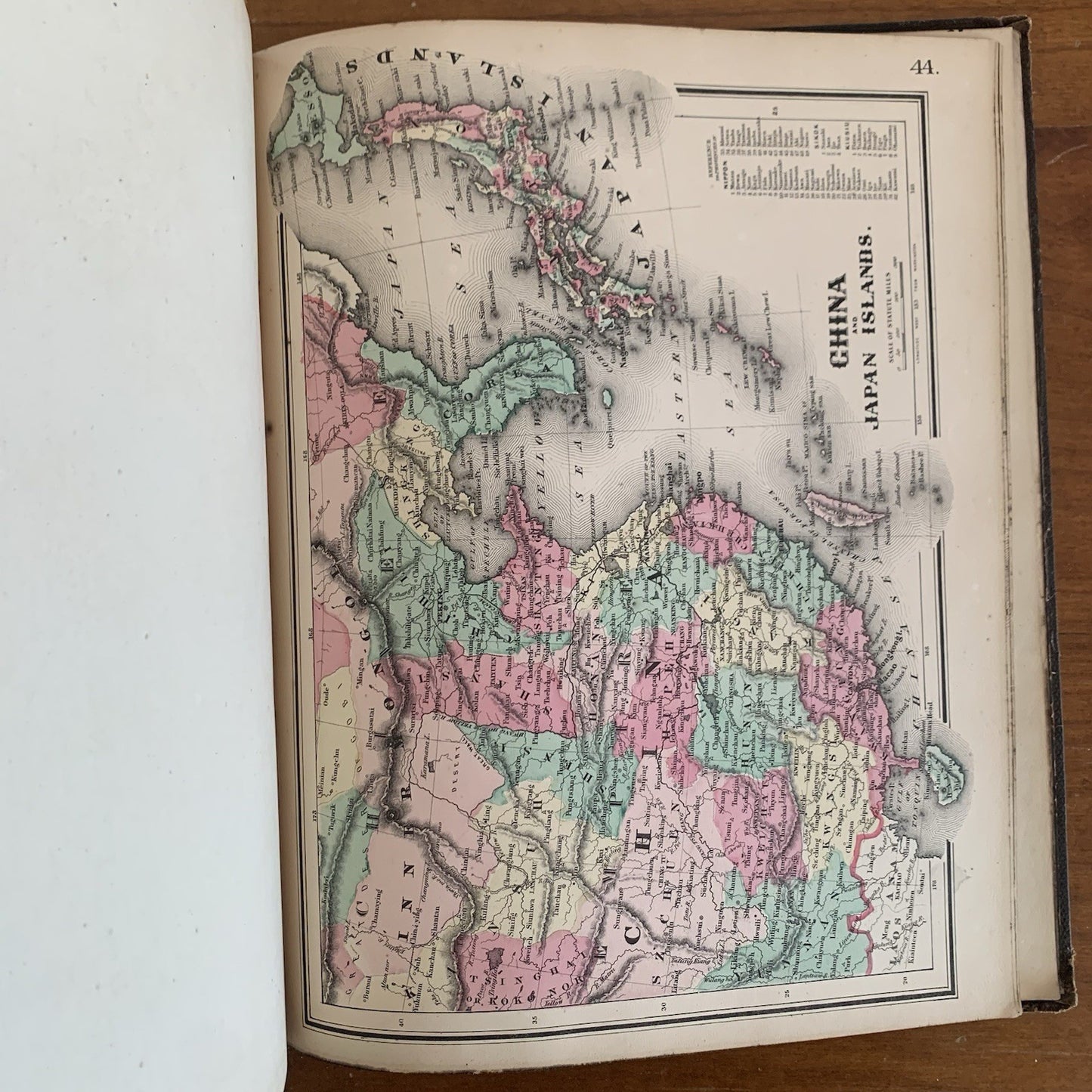 1865 Coltons Quarto Atlas of the World / California Early Map of Montana