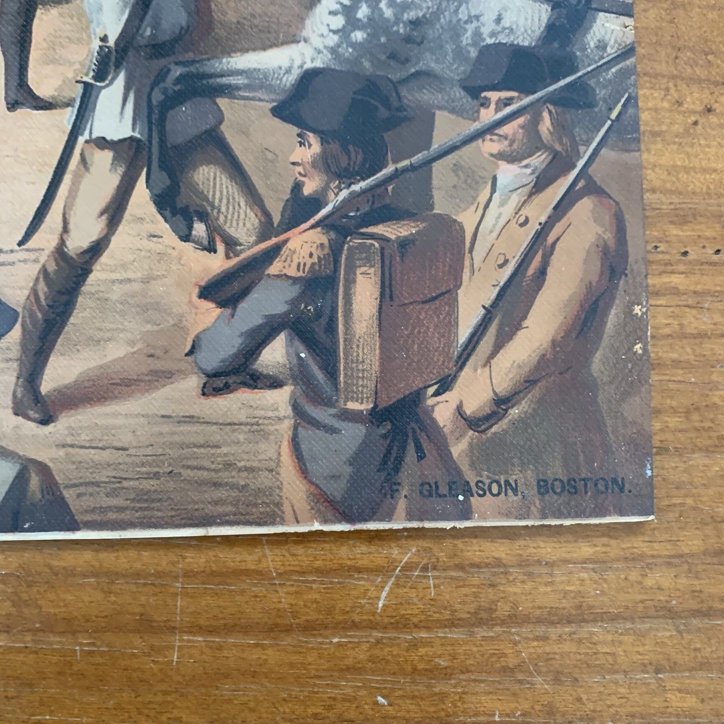 Washington Taking Command of the Army at Cambridge by F. Gleason Print