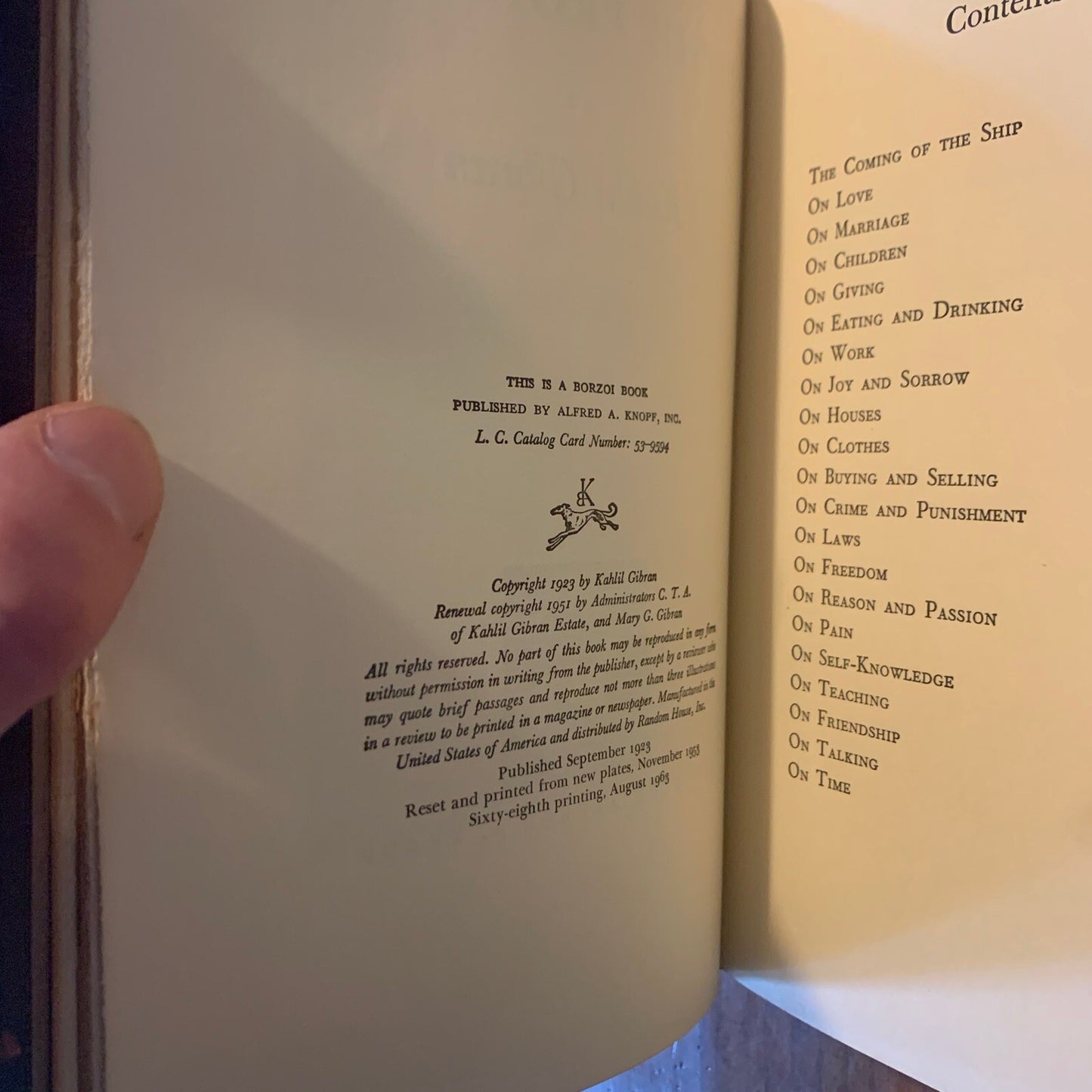 The Prophet by Kahlil Gibran Rebound Full Leather Bennett Book Studio Copy