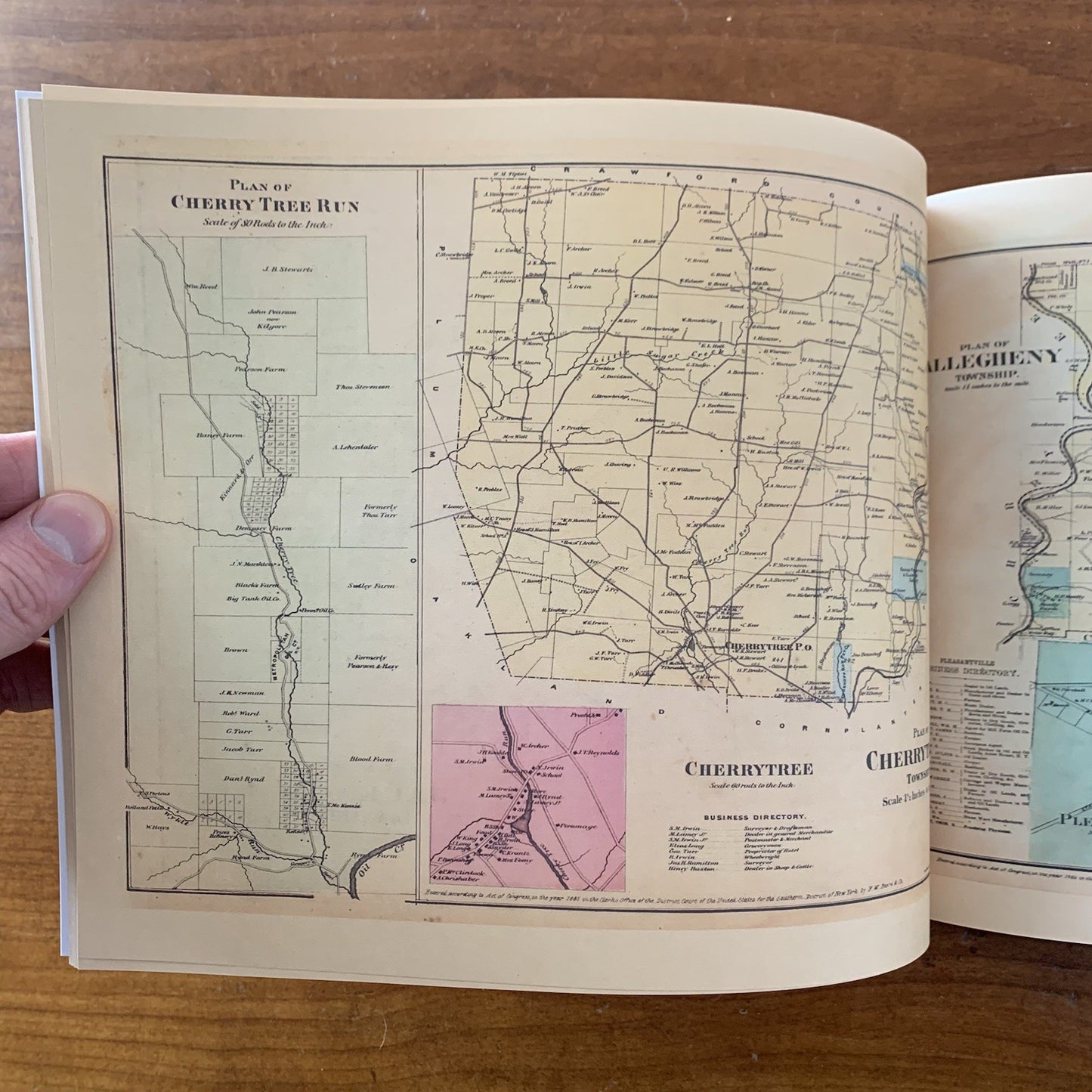 1865 Atlas of the Oil Regions of Pennsylvania FACSIMILE