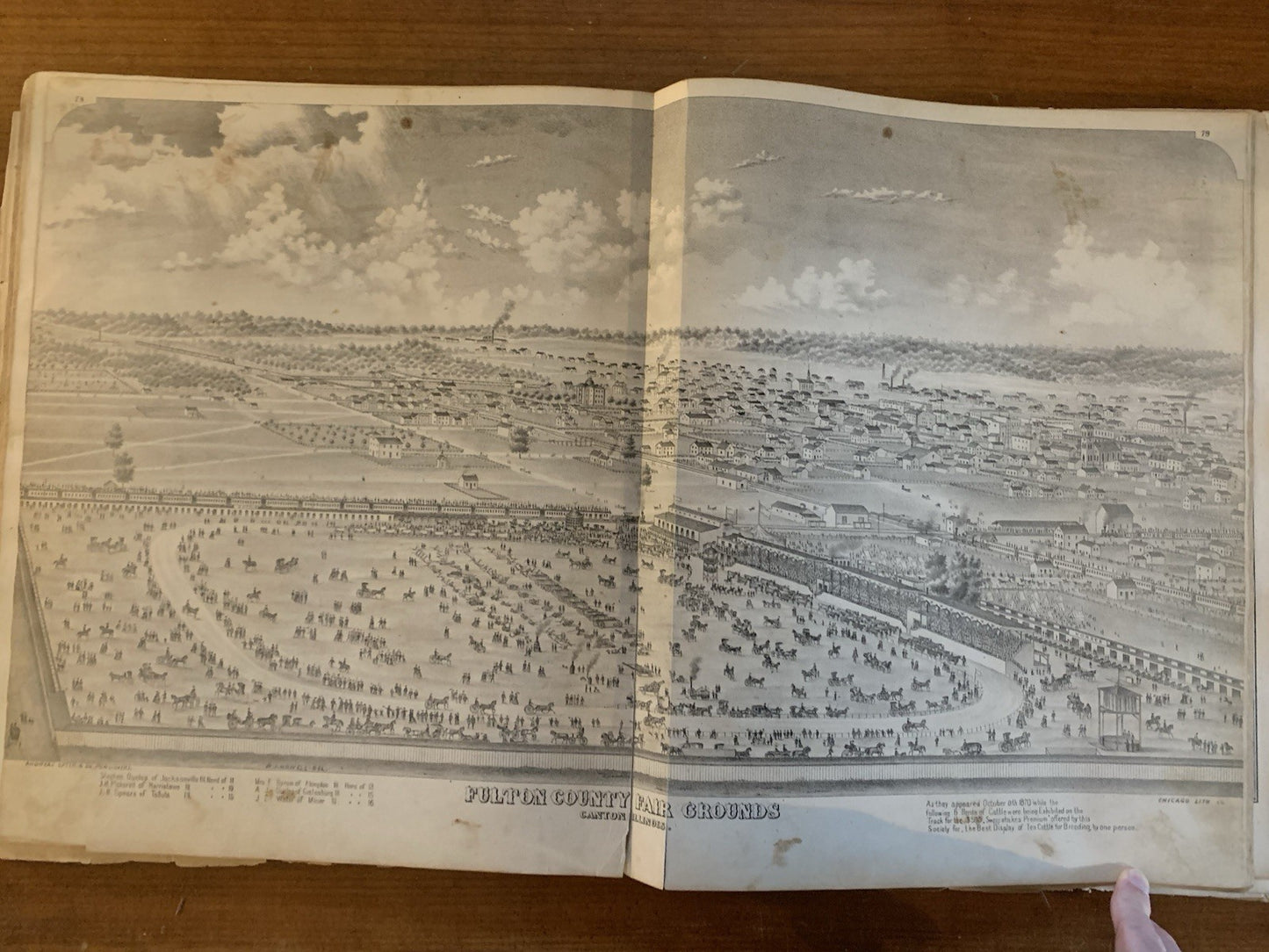 1871 Atlas Map of Fulton County, Illinois / Andreas