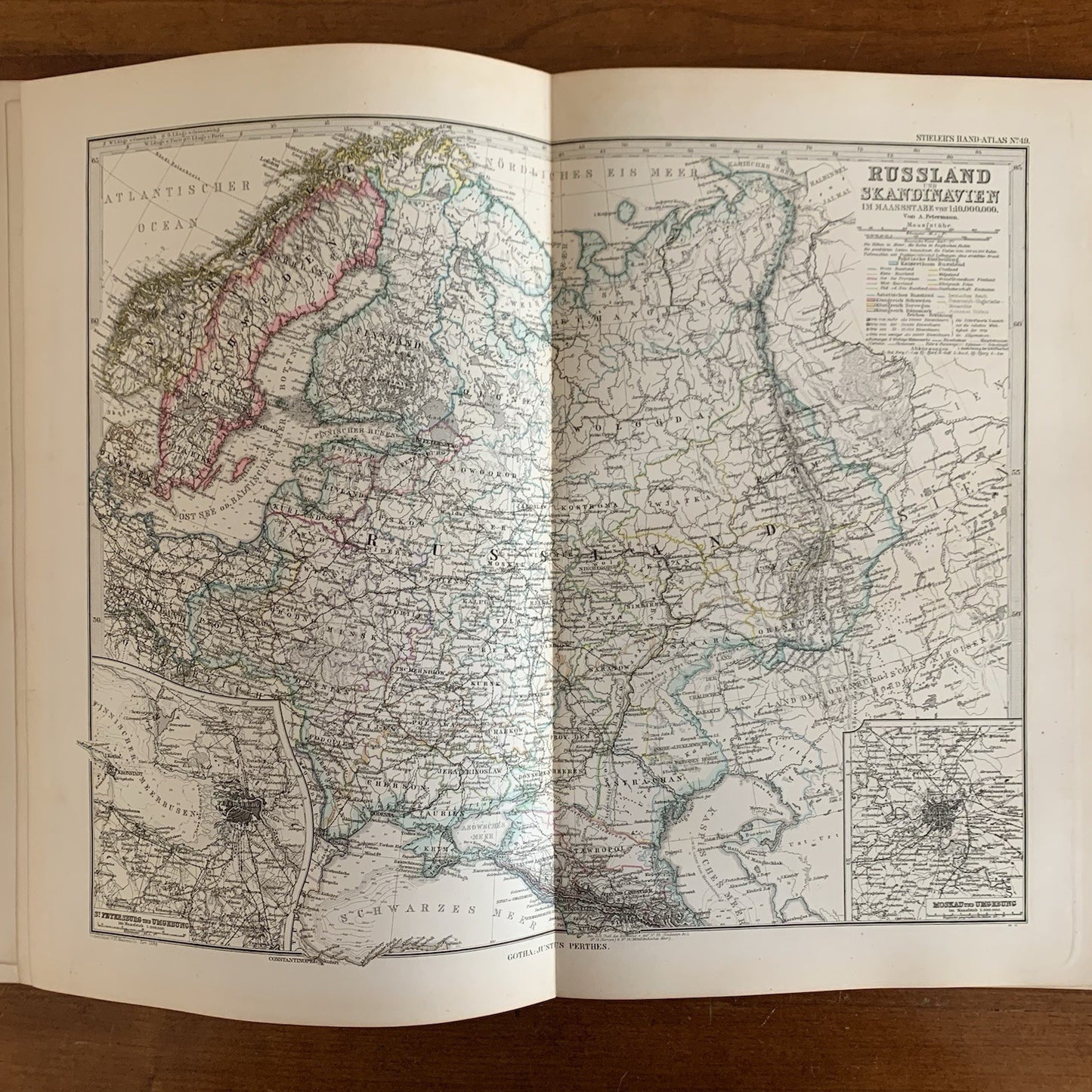1879 Adolf Stielers Hand Atlas. 95 Maps from Across World