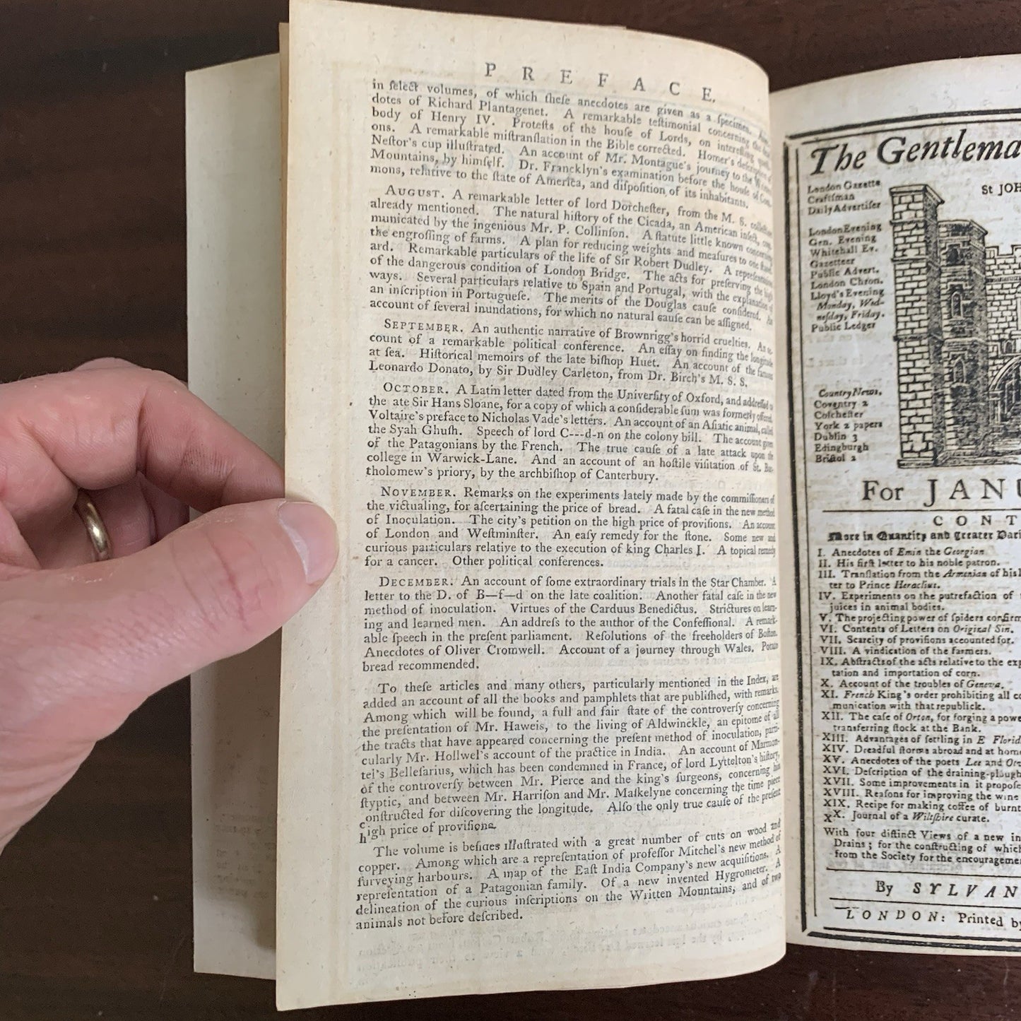 1767 The Gentlemans Magazine, and Historical Chronicle January through December