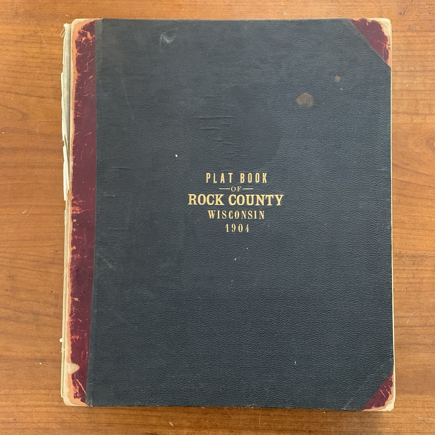 1904 Plat Book of Rock County Wisconsin / Atlas Janesville Beloit Maps