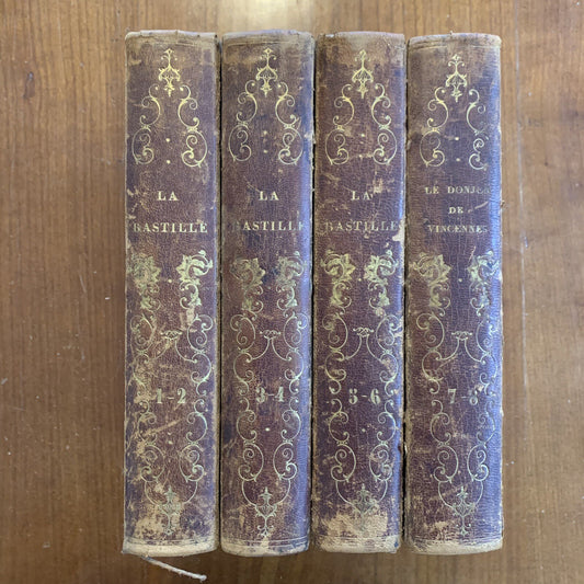 4 Vol 1844 1st ed History of the BASTILLE French Revolution Illustrated