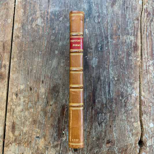 Fenton's Poems on Several Occasions 1717 Lintot Leather Very Good