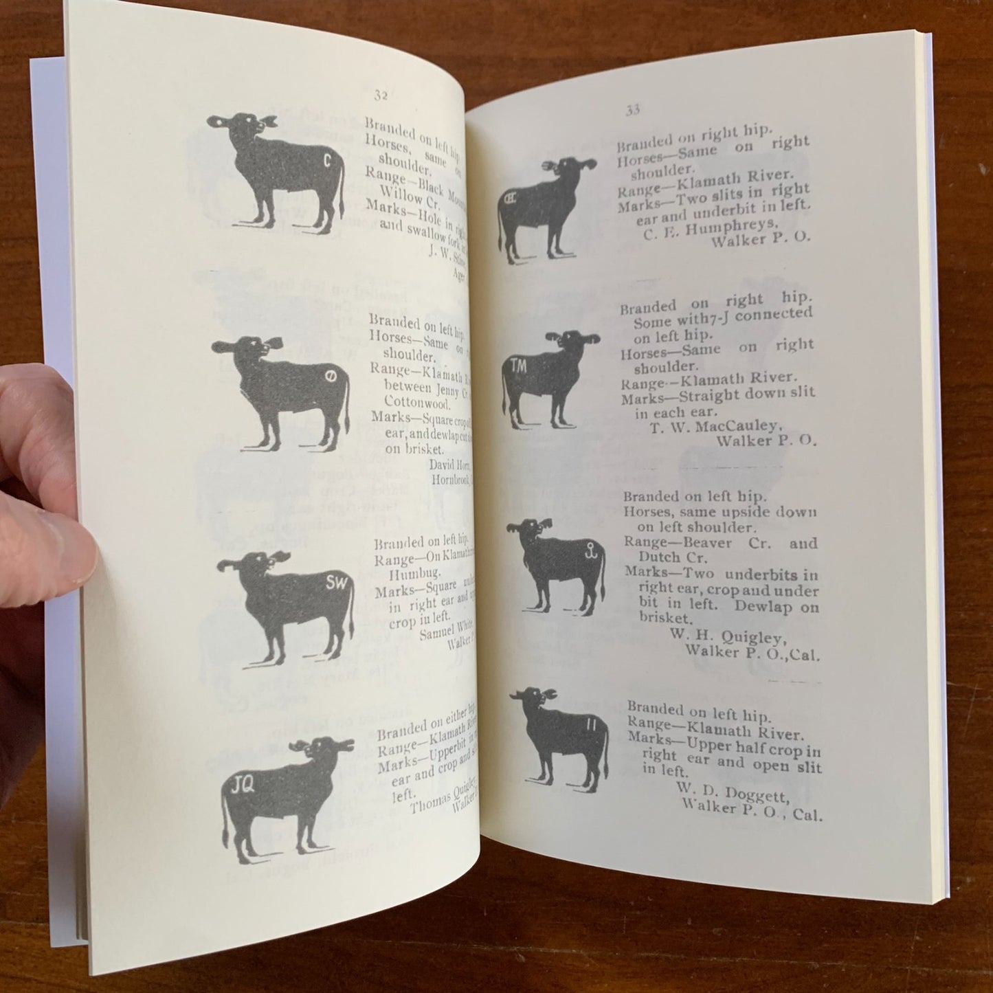 1901 Stockman's Guide (Brand Book), Siskiyou County California / Facsimile