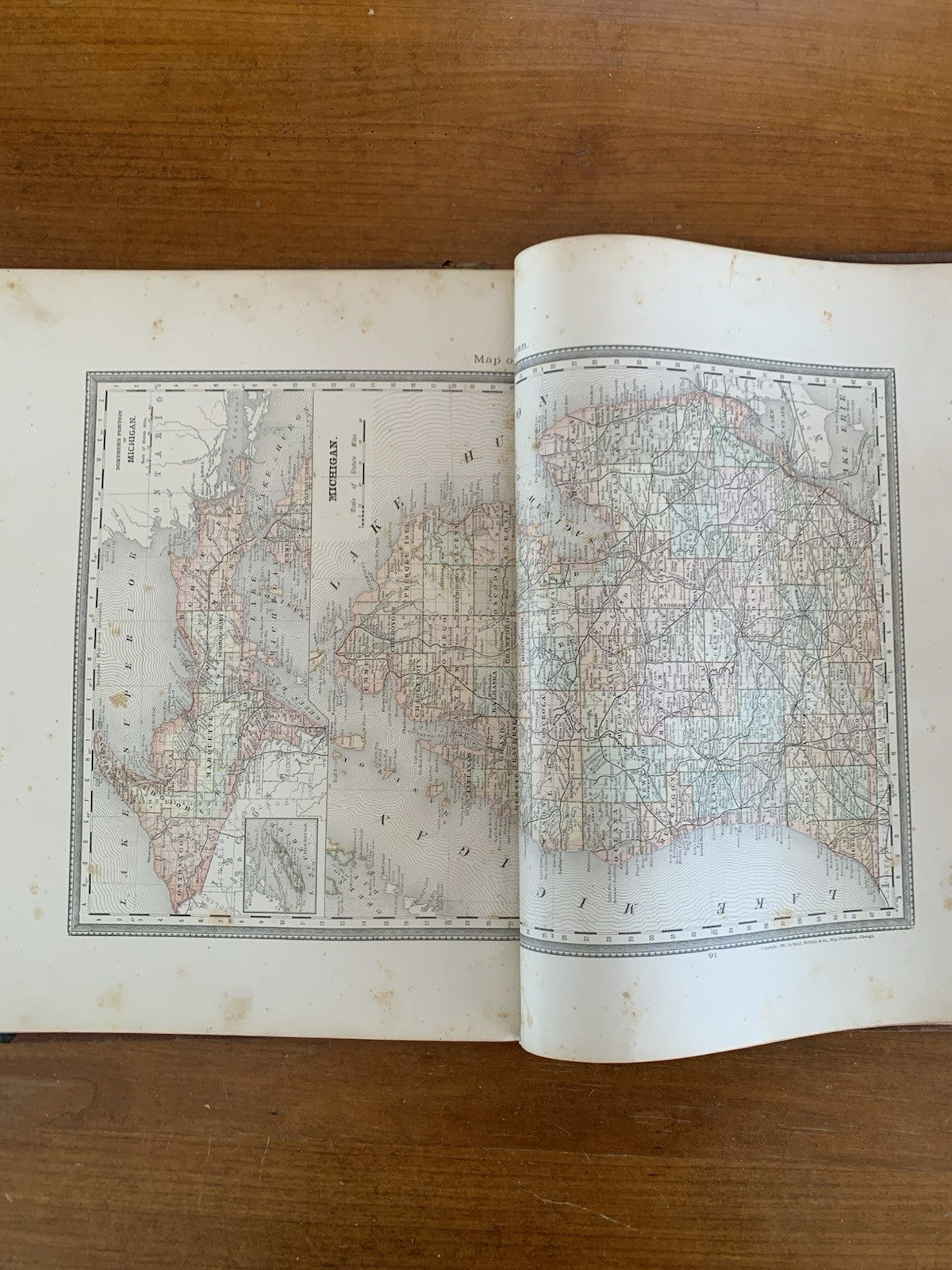 1887 Atlas of Berrien County, Michigan / Rand McNally Maps Plat Book