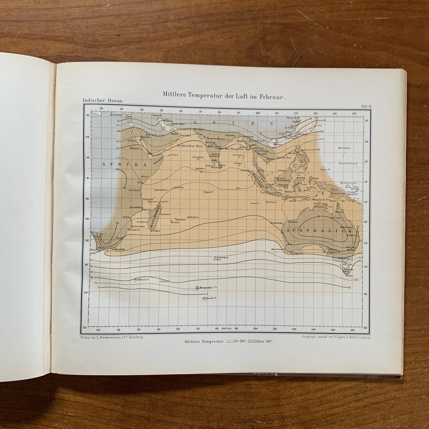 1891 Deutsche Seewarte. Indischer Ozean. Ein Atlas von 35 Karten / Atlas Ocean