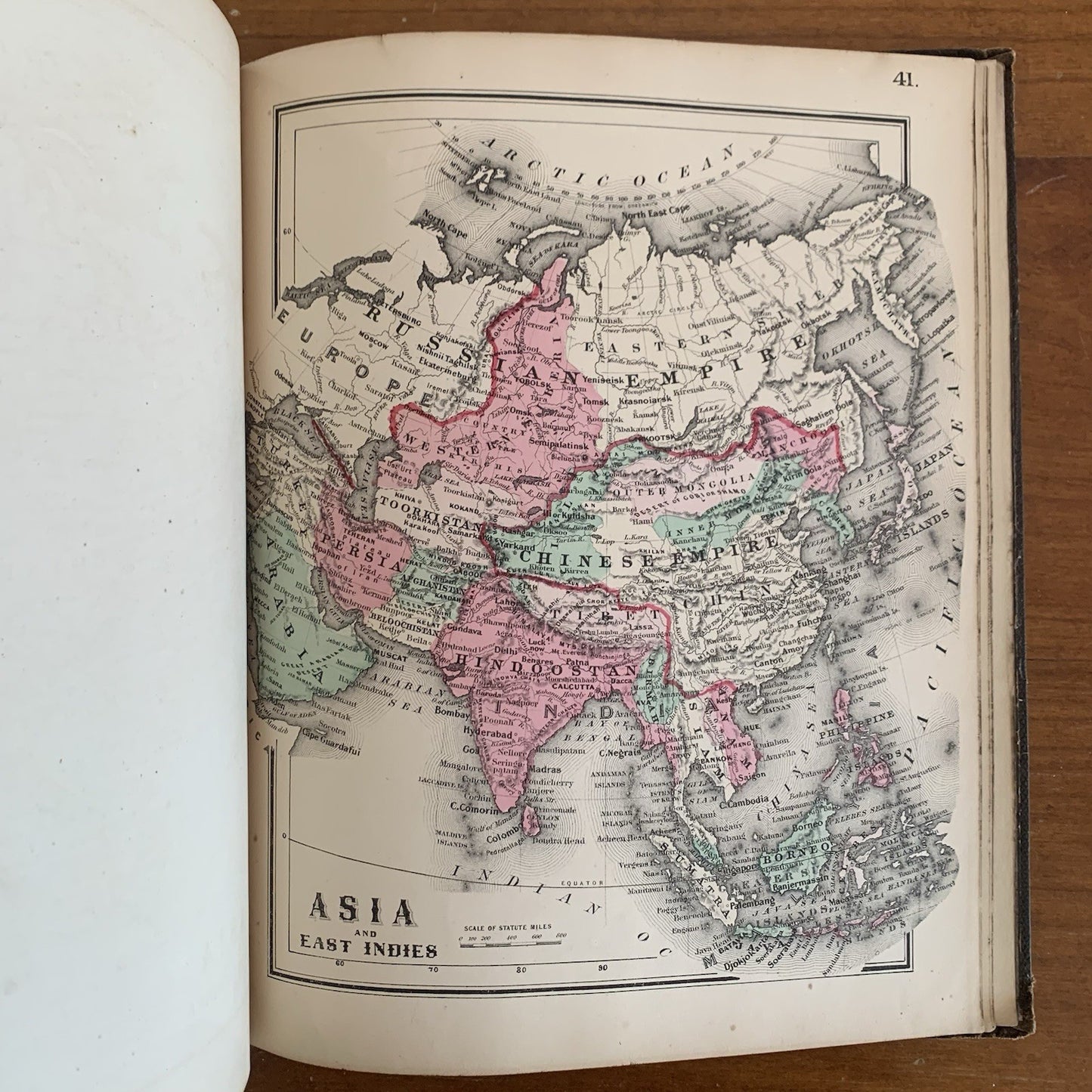 1865 Coltons Quarto Atlas of the World / California Early Map of Montana