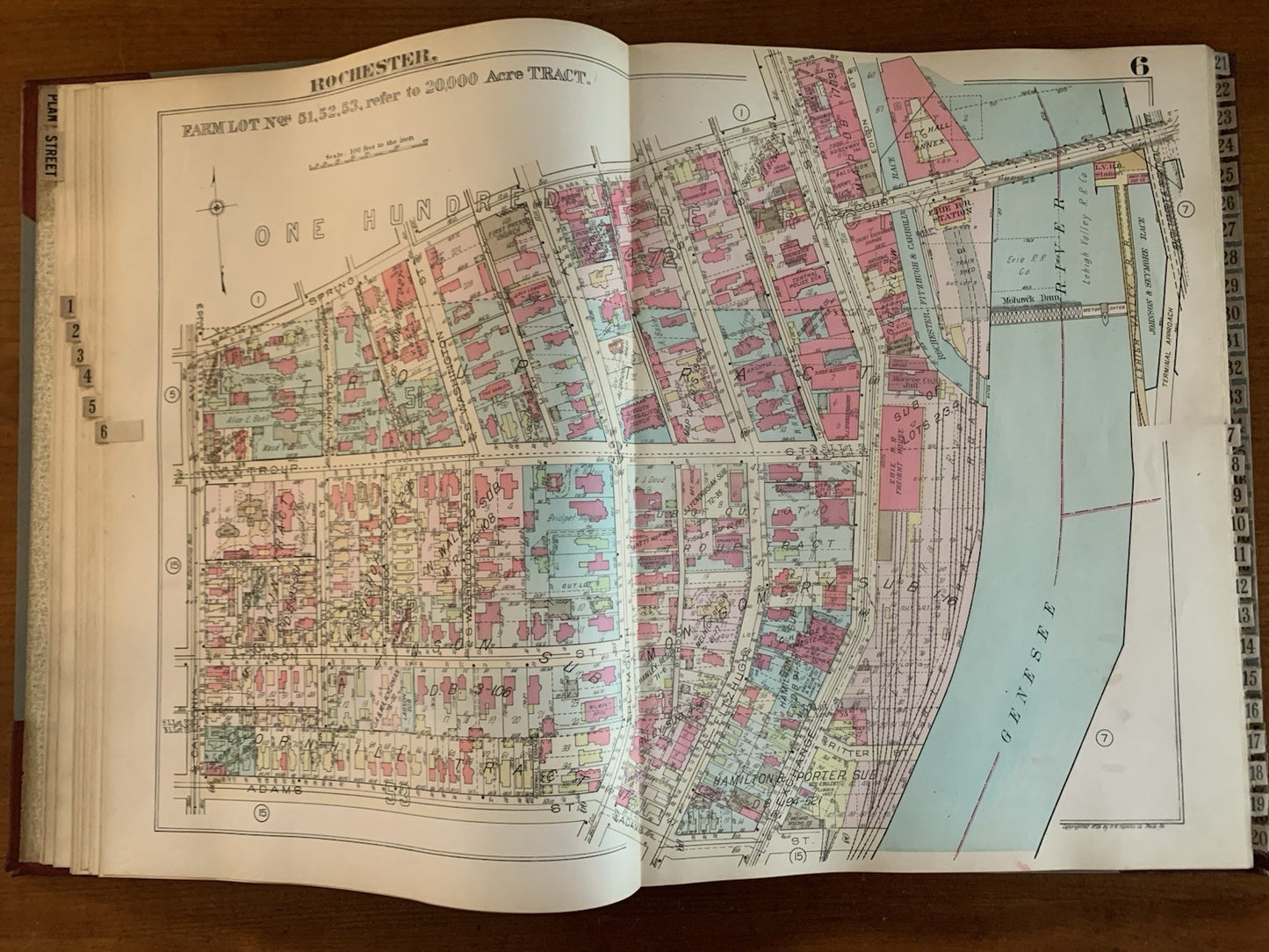 1926 Plat Book of the City of Rochester New York. Near Fine.