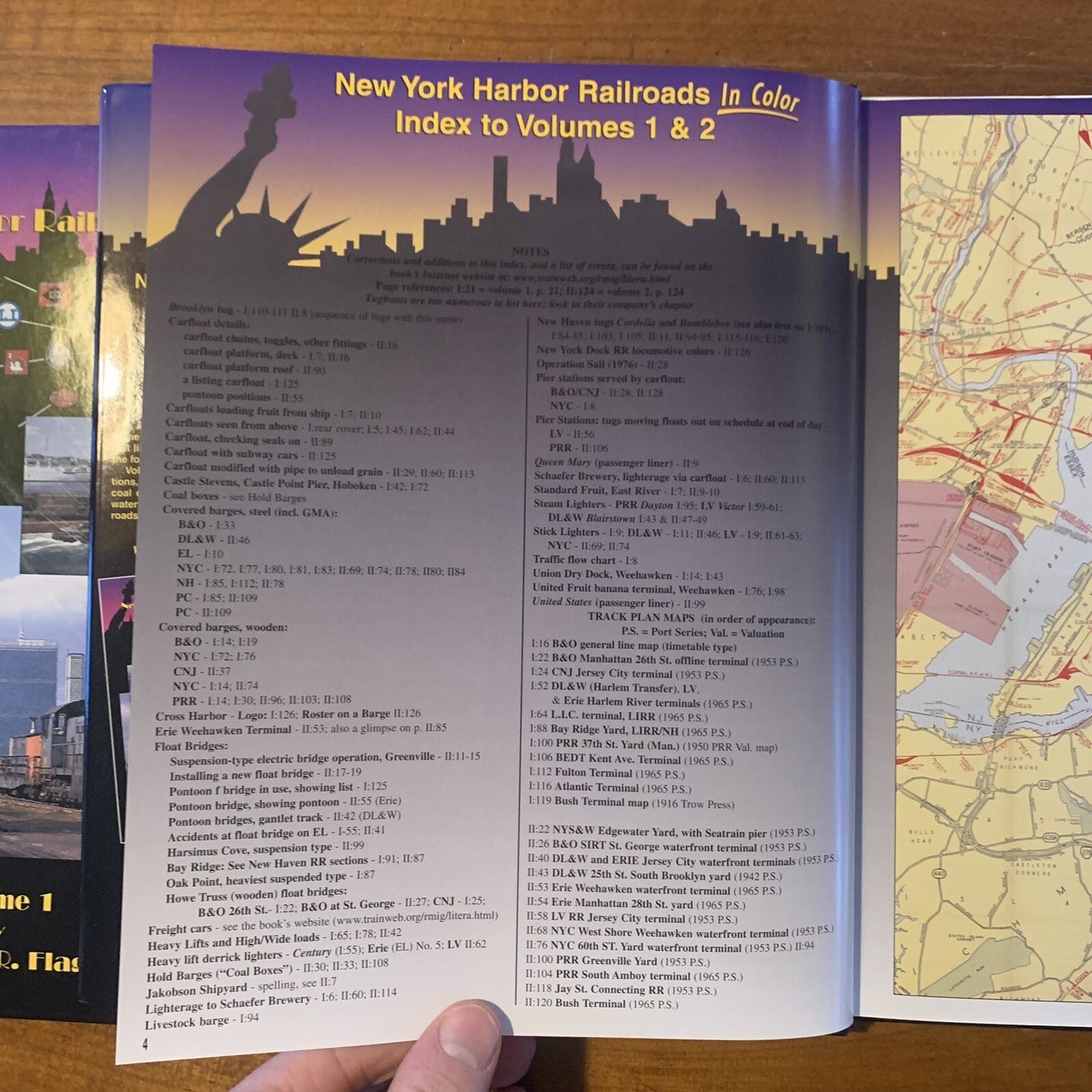 NEW YORK HARBOR RAILROADS 'In Color' VOL. 1 &2 by THOMAS R FLAGG 2000 & 2002