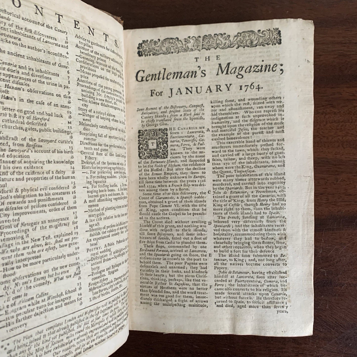 1764 The Gentlemans Magazine, and Historical Chronicle January through December