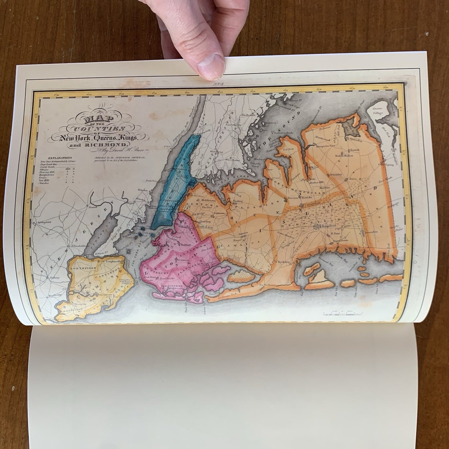 1832 Burr's Atlas of the State of New York / Facsimile David H. Burr