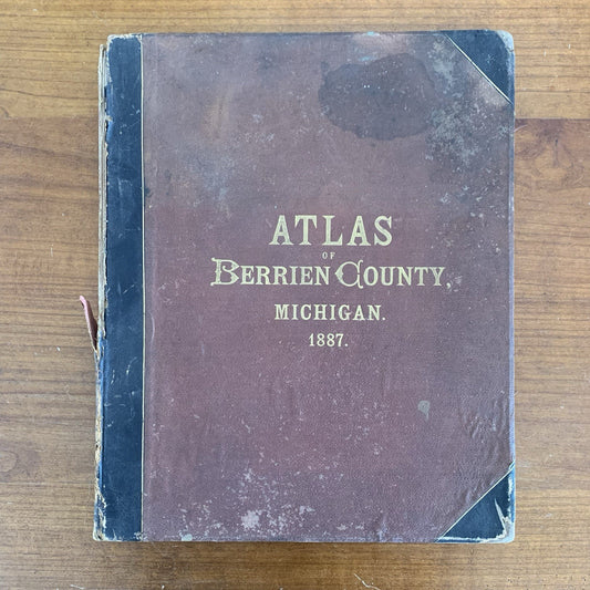1887 Atlas of Berrien County, Michigan / Rand McNally Maps Plat Book