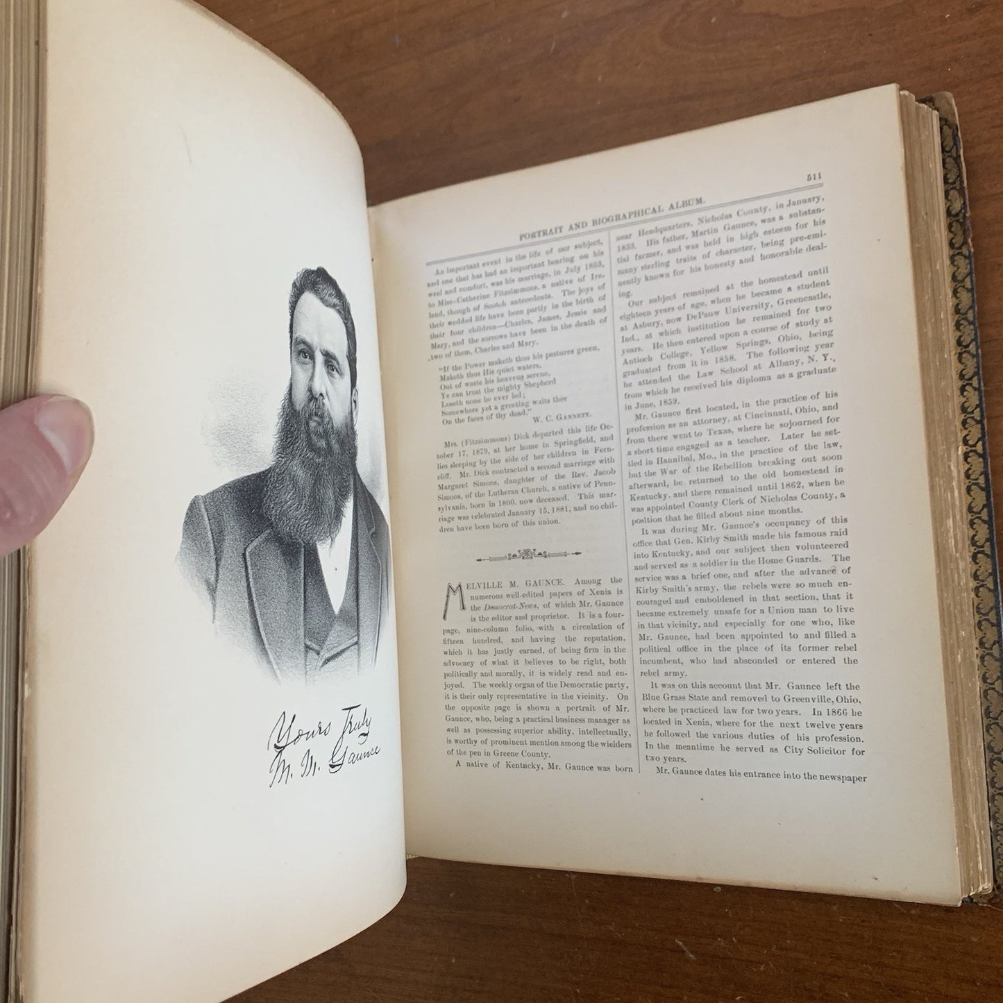 1890 Portrait and Biographical Album of Greene and Clark Counties, Ohio