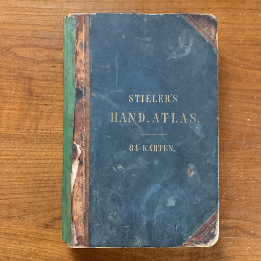 1869 Adolf Stieler's Hand Atlas of the Earth on All Parts of the World 84 Plates