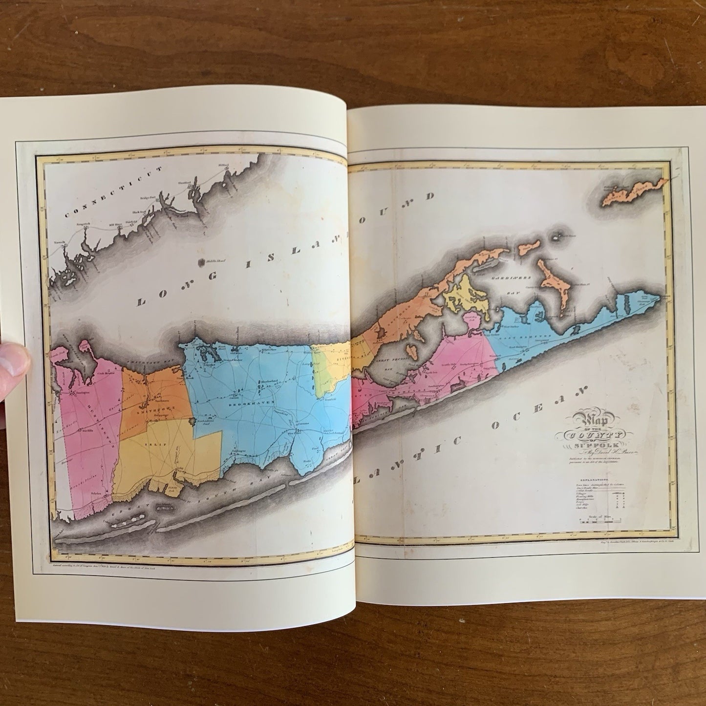 1832 Burr's Atlas of the State of New York / Facsimile David H. Burr