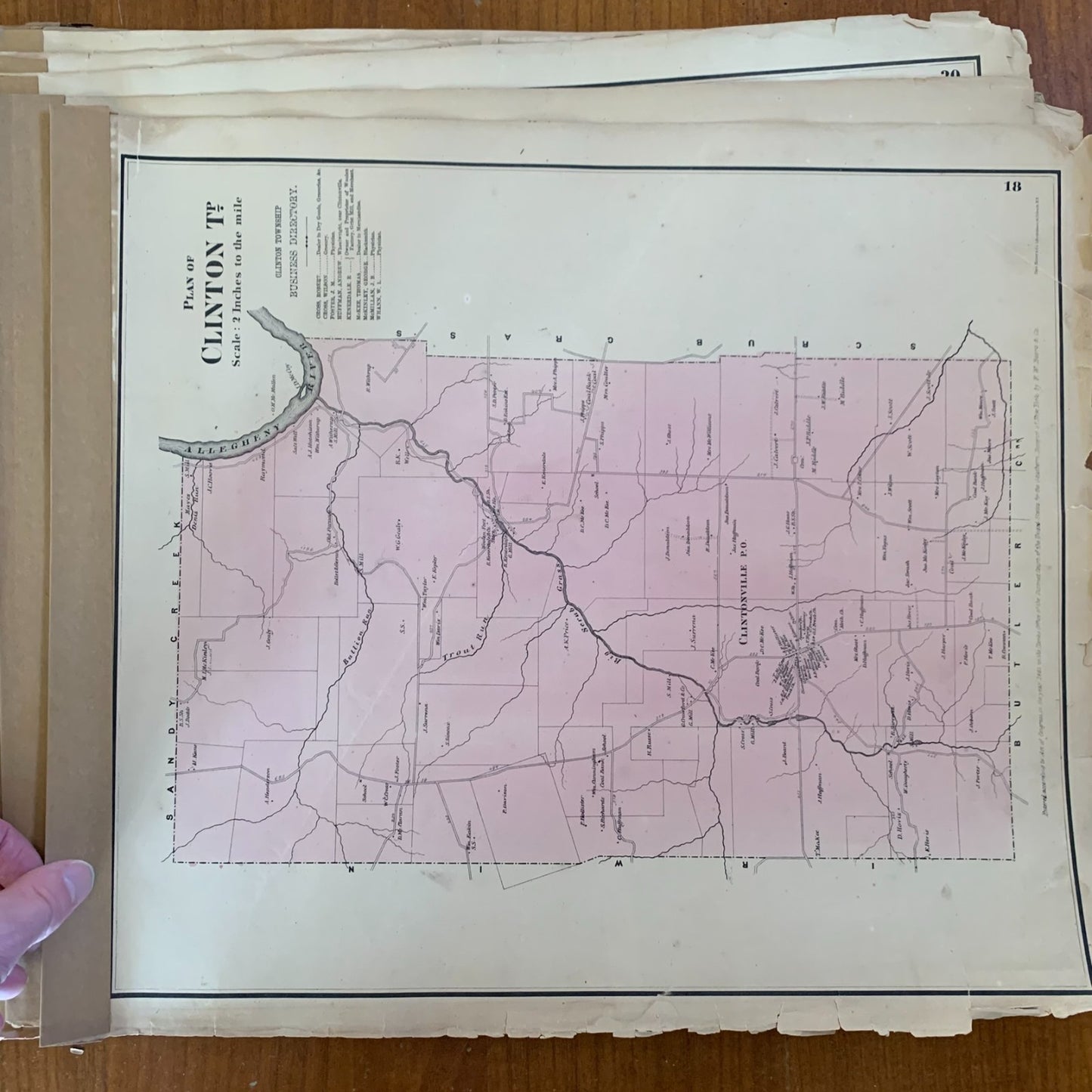 1865 Beers Atlas of the Oil Regions Pennsylvania - Incomplete - Maps Petroleum