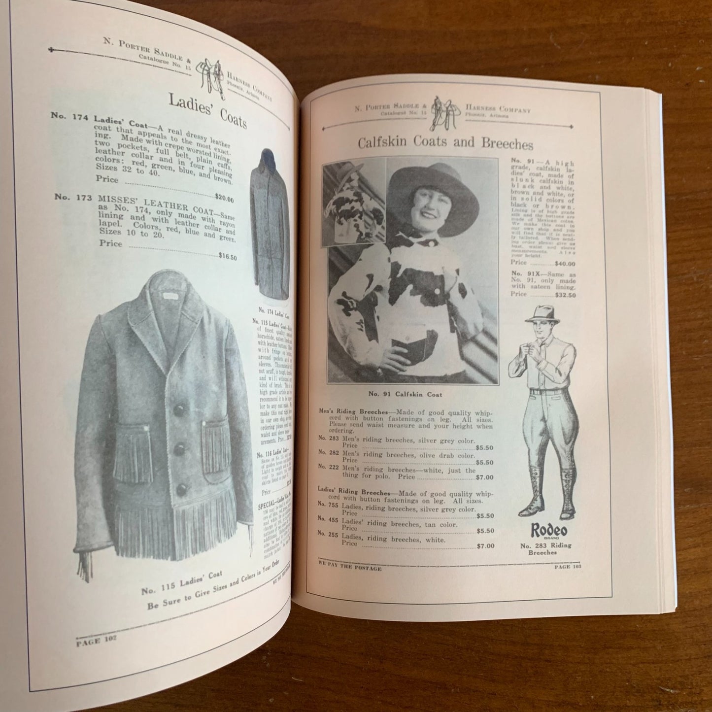 1928 N. Porter Saddle & Harness Company Catalog No. 15 / Facsimile