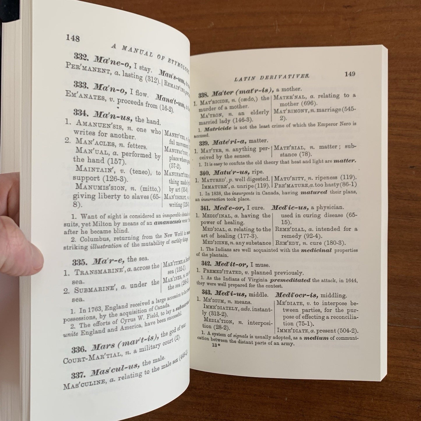 1879 A Manual of Etymology Containing Latin and Greek Derivatives FACSIMILE Webb