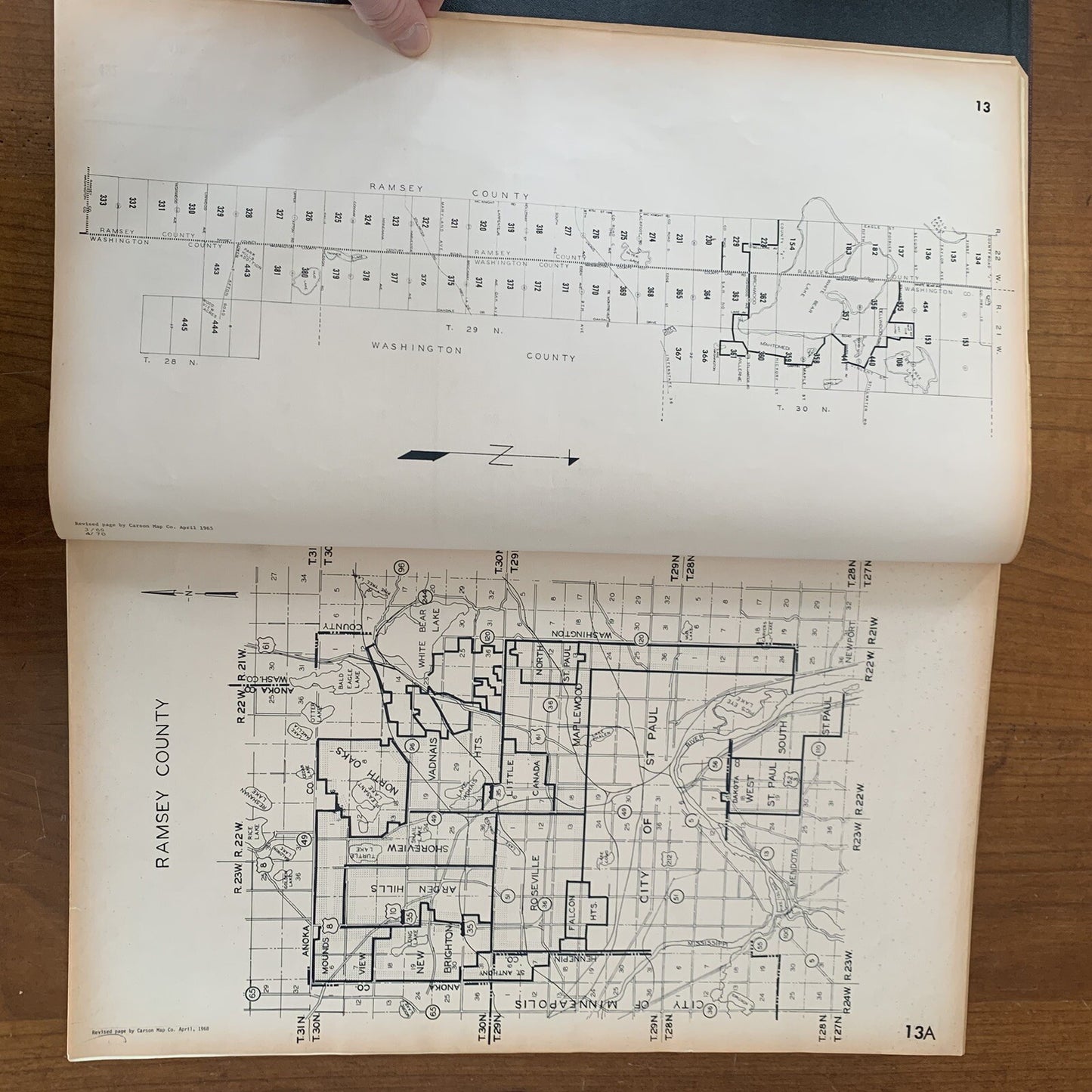 1960 Platbook City of St. Paul, All of Ramsey County Dakota Washington Minnesota