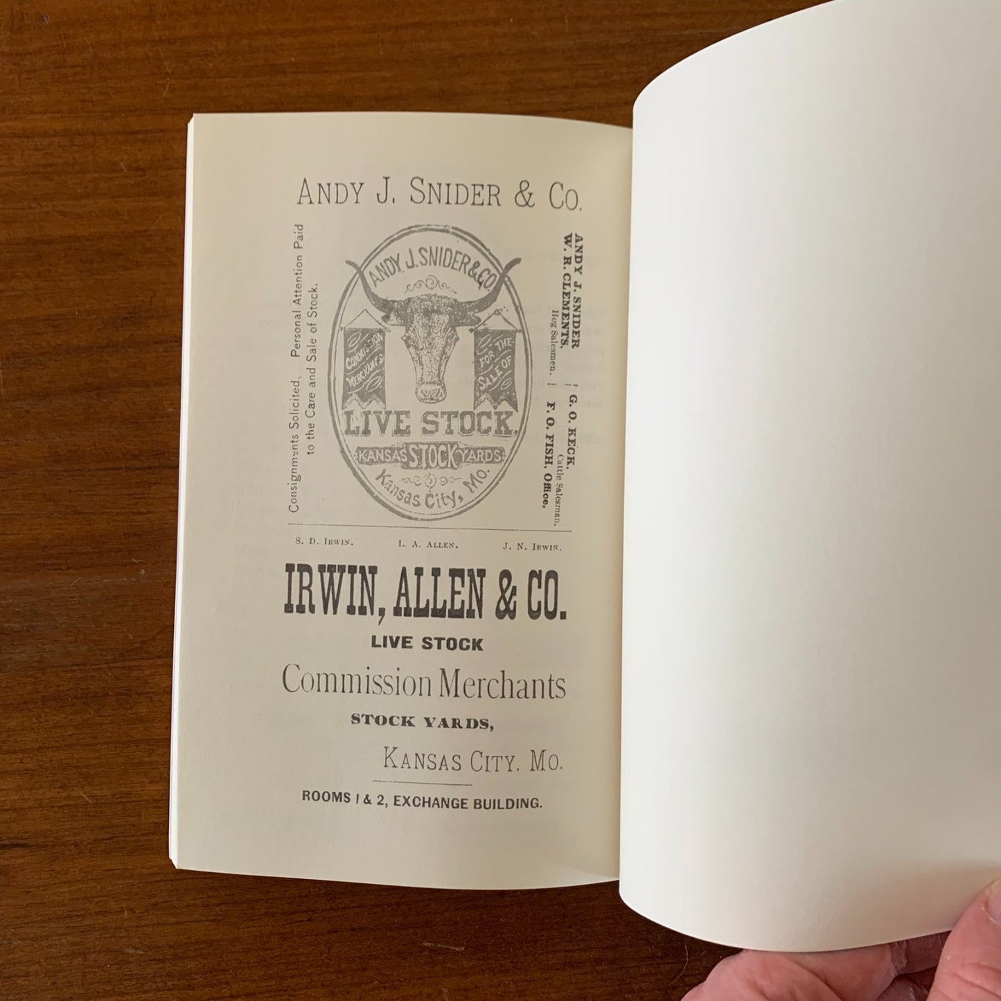 1882 Brand Book Cherokee Strip Southwestern Cattle-Growers' Assoc. / Facsimile