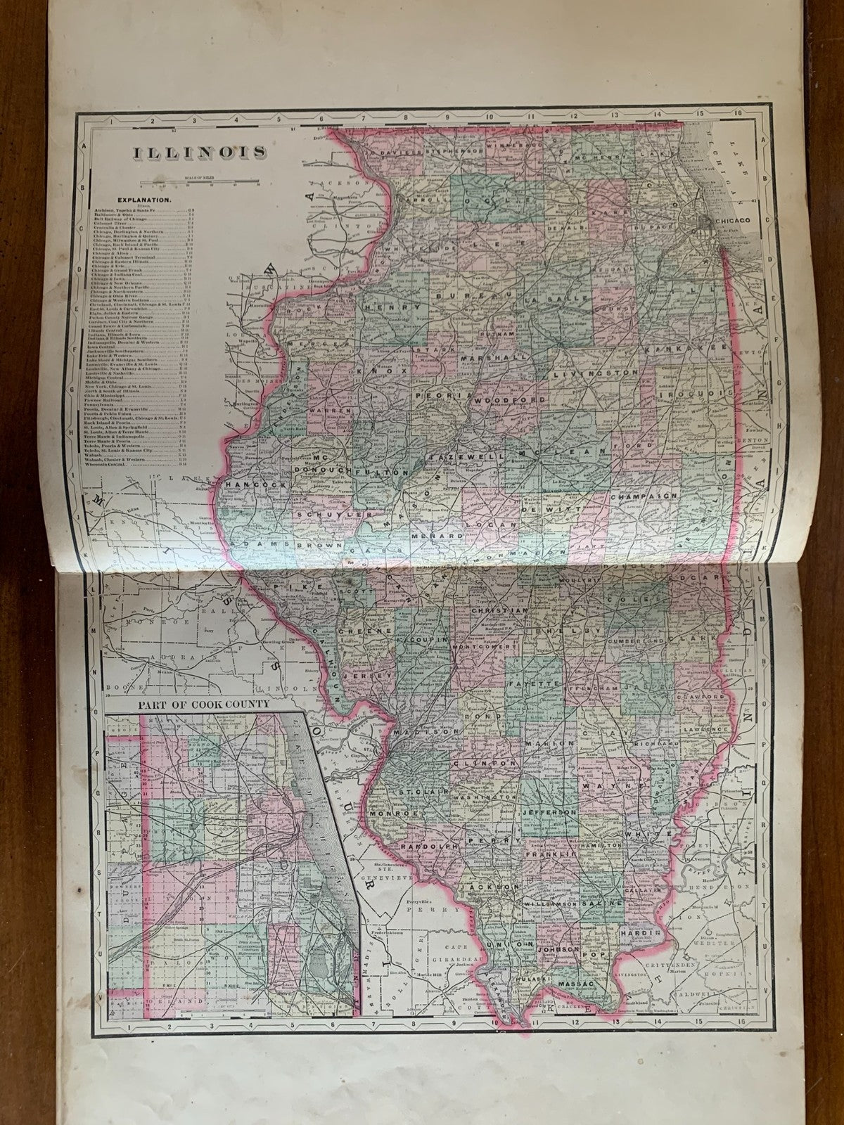 1892 Plat Book of Bureau County, Illinois Princeton Spring Valley Atlas Maps