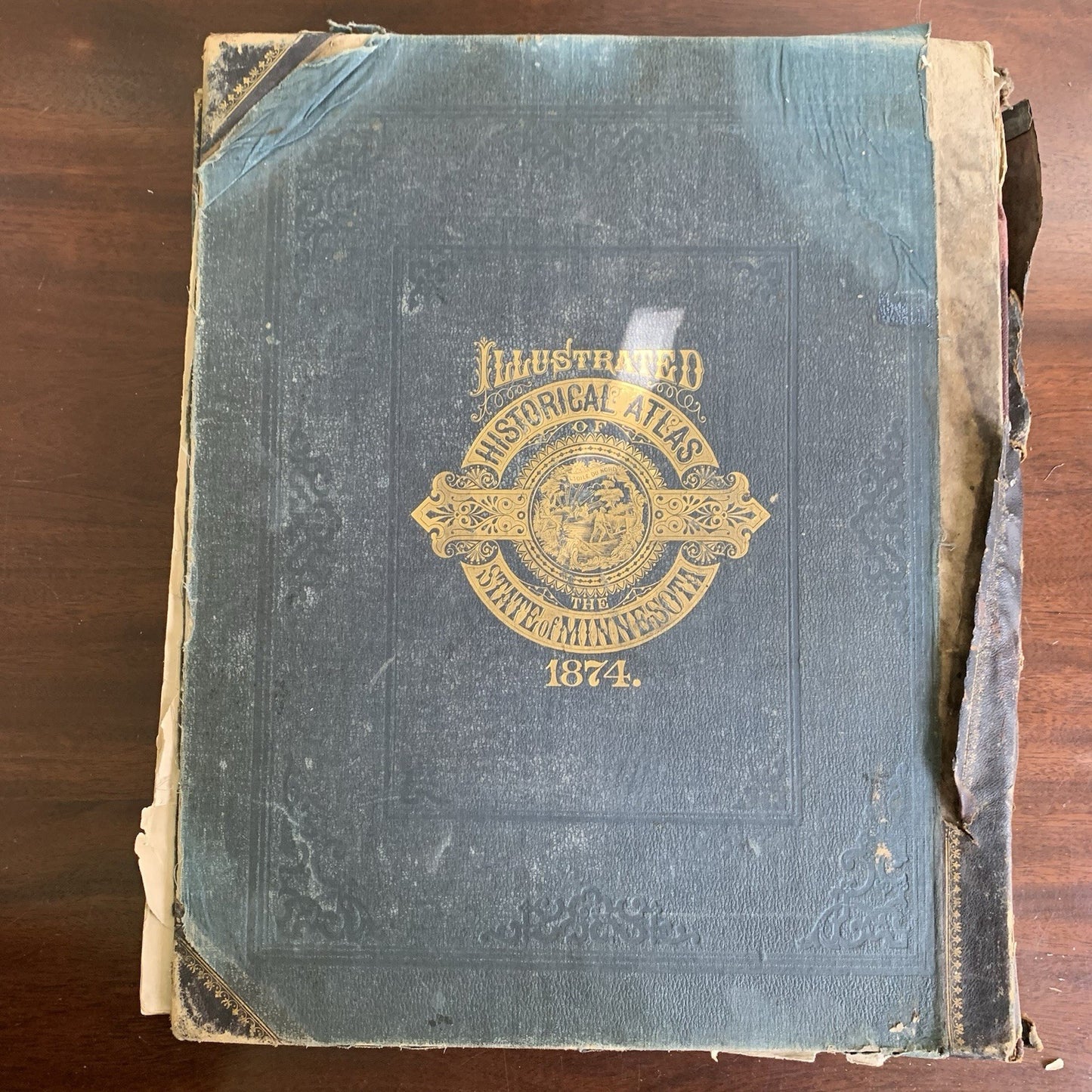 1874 Illustrated Historical Atlas of the State of Minnesota / DELUXE ED W VIEWS